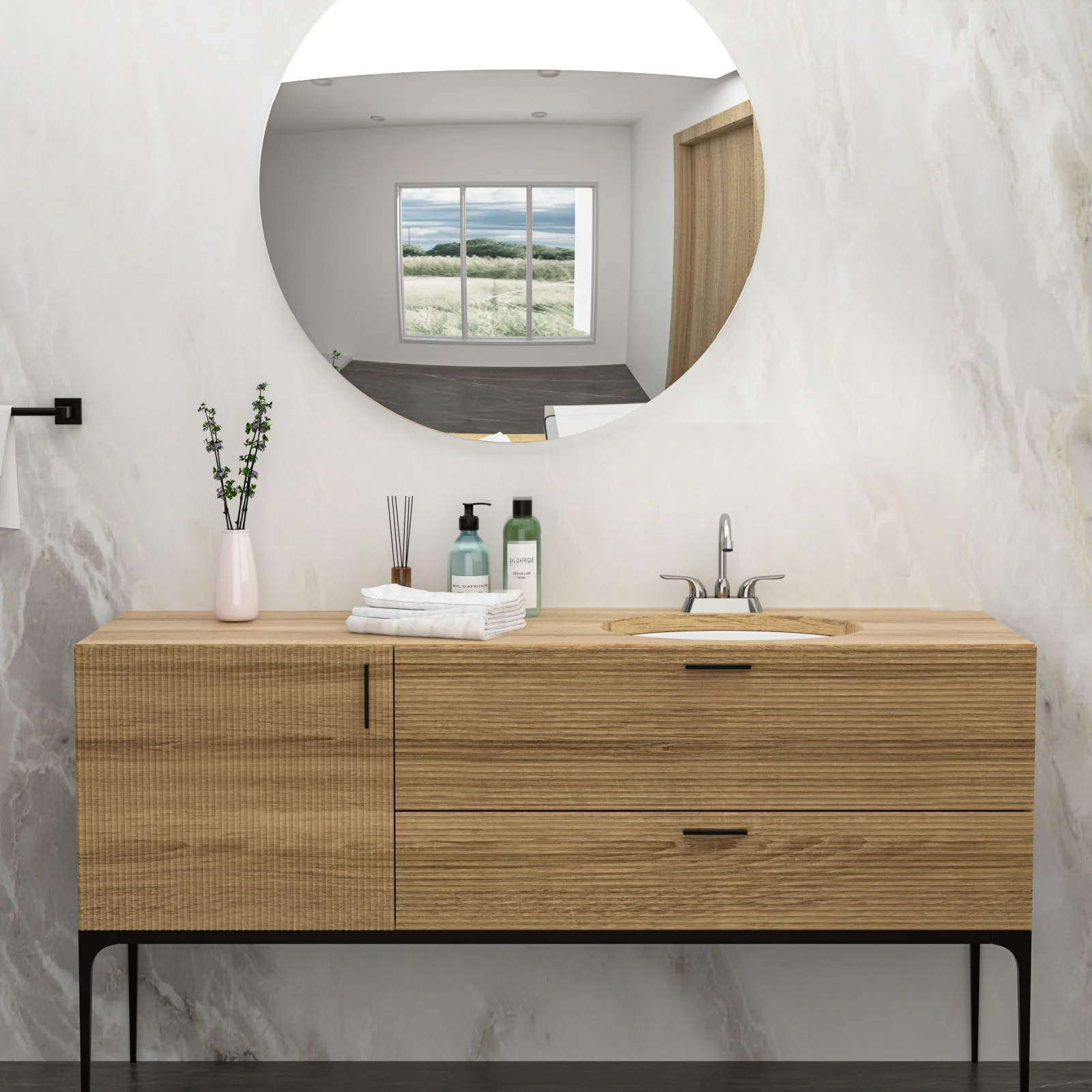 Elegant Ceramic Oval Undermount Bathroom Sink With Overflow - Image 8