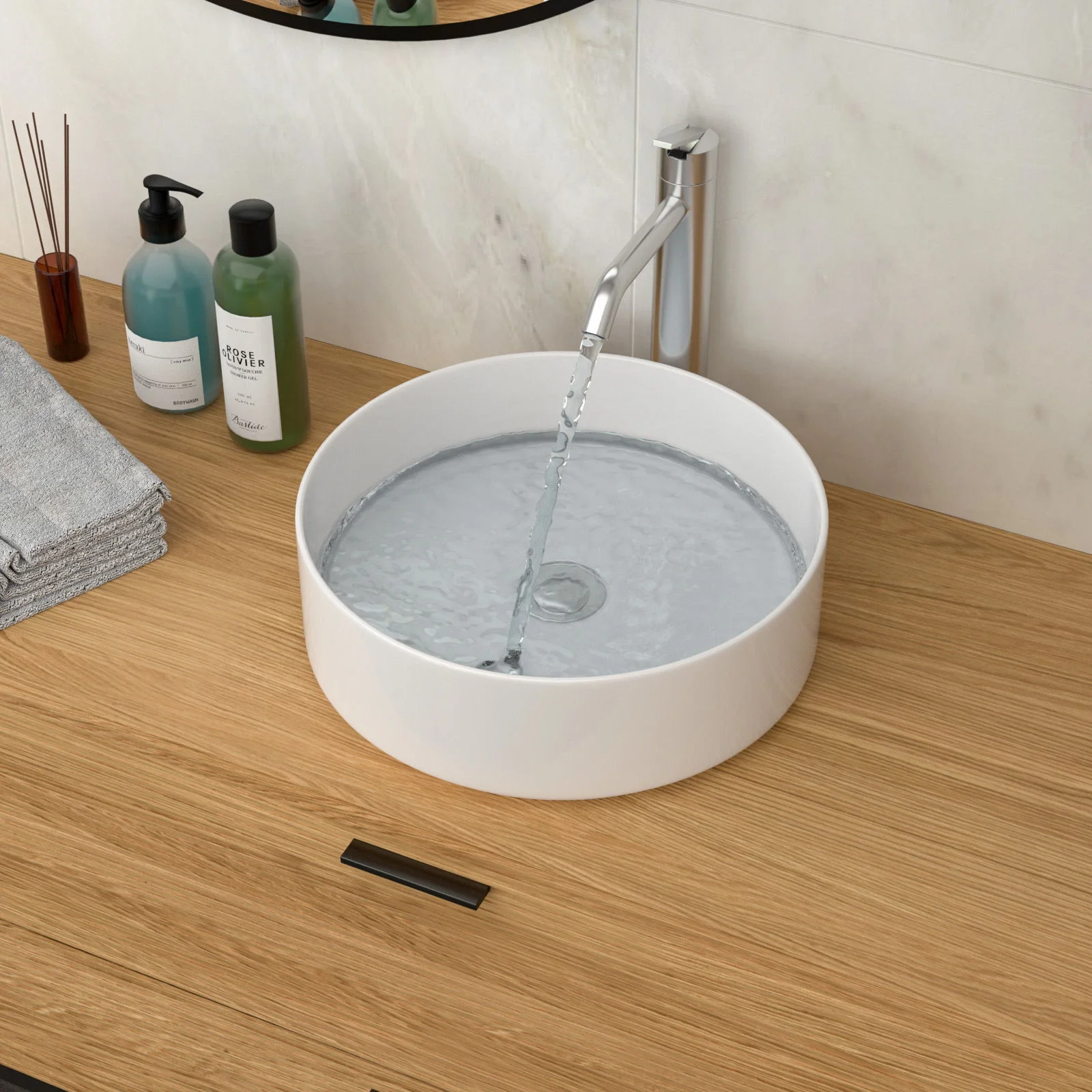 Elegant Ceramic Vessel Bathroom Sink With Stain Resistant Finish - Image 8