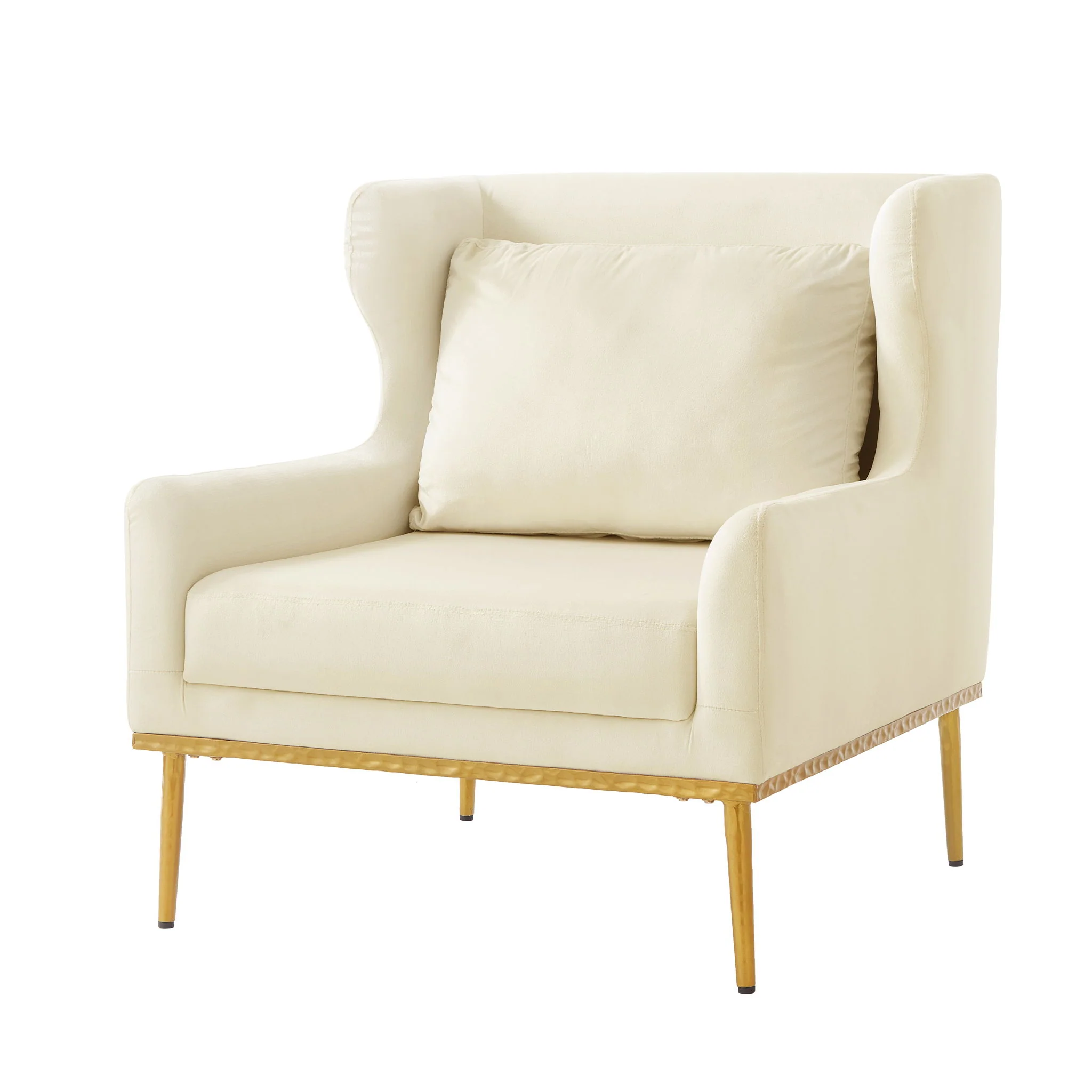 Elegant Curved Armrest Accent Armchair - Image 27