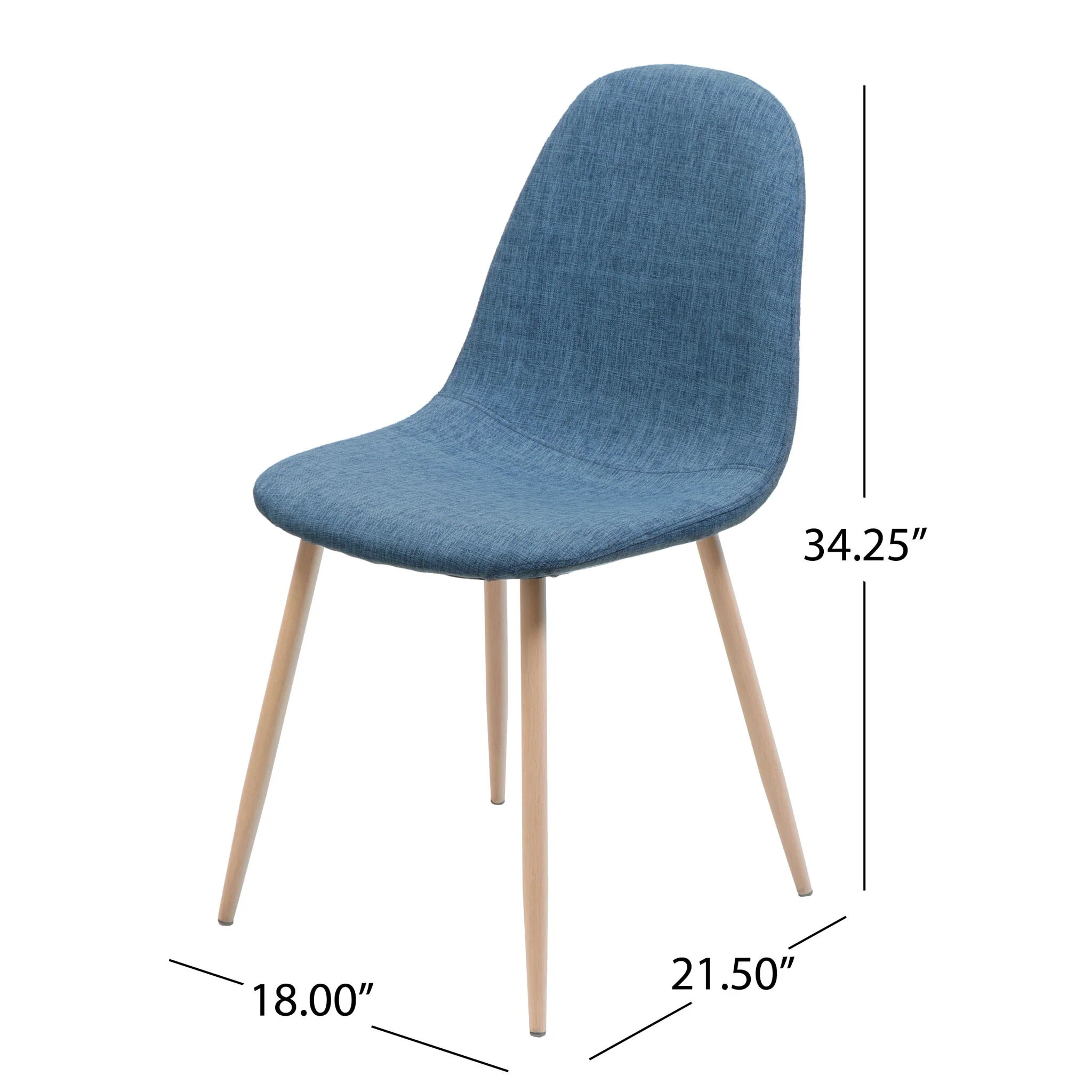 Elegant Dining Chair Set With Fabric - Image 9