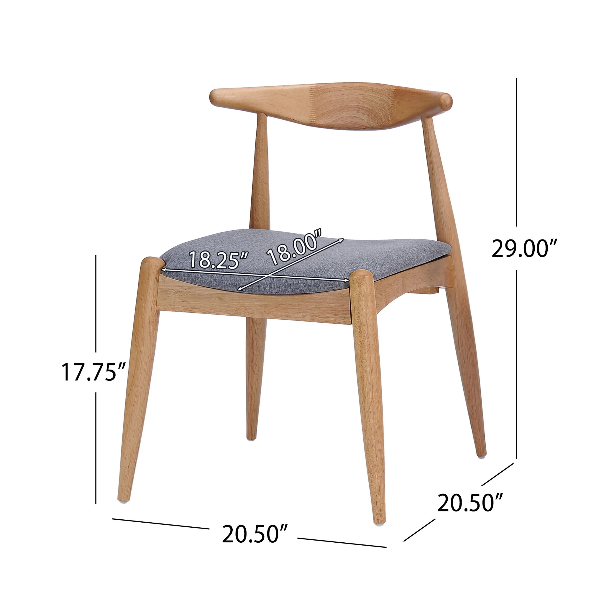 Elegant Dining Chairs With Ergonomic Backrest & Comfort Cushions (Set of 2) - Image 11