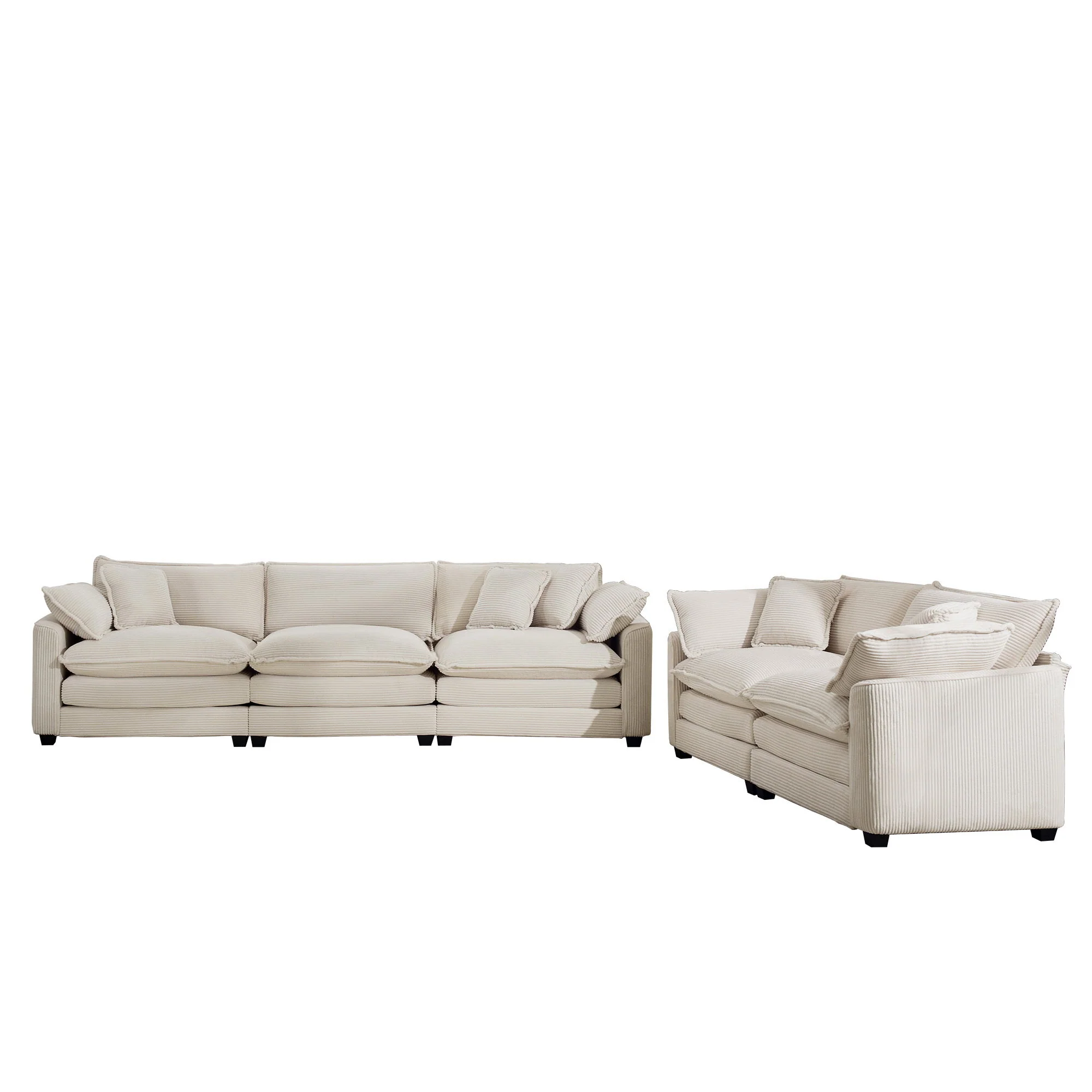 Elegant Oversized Sectional Sofa Set With Deep Seats And Flexible Layout - Image 133
