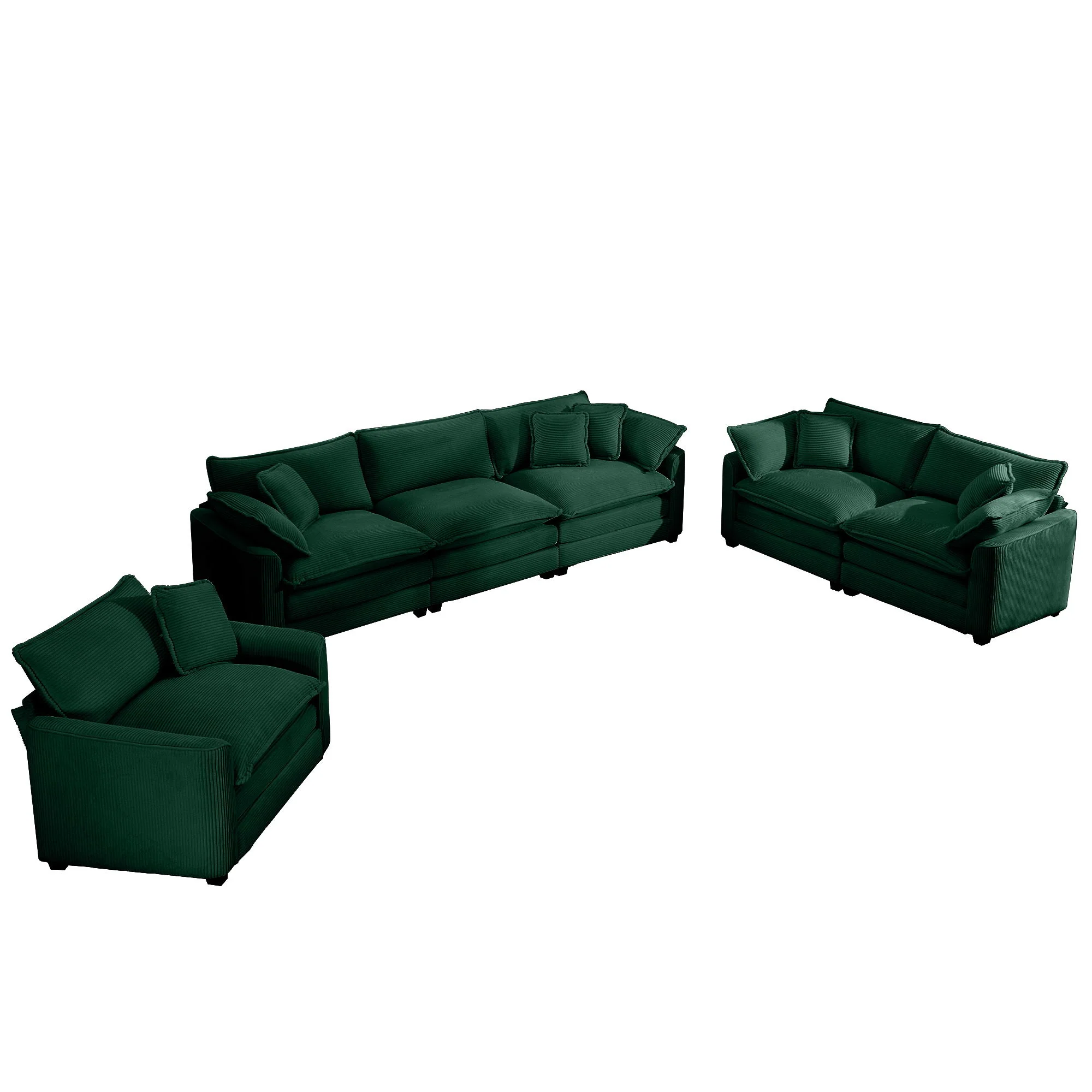 Elegant Oversized Sectional Sofa Set With Deep Seats And Flexible Layout - Image 187