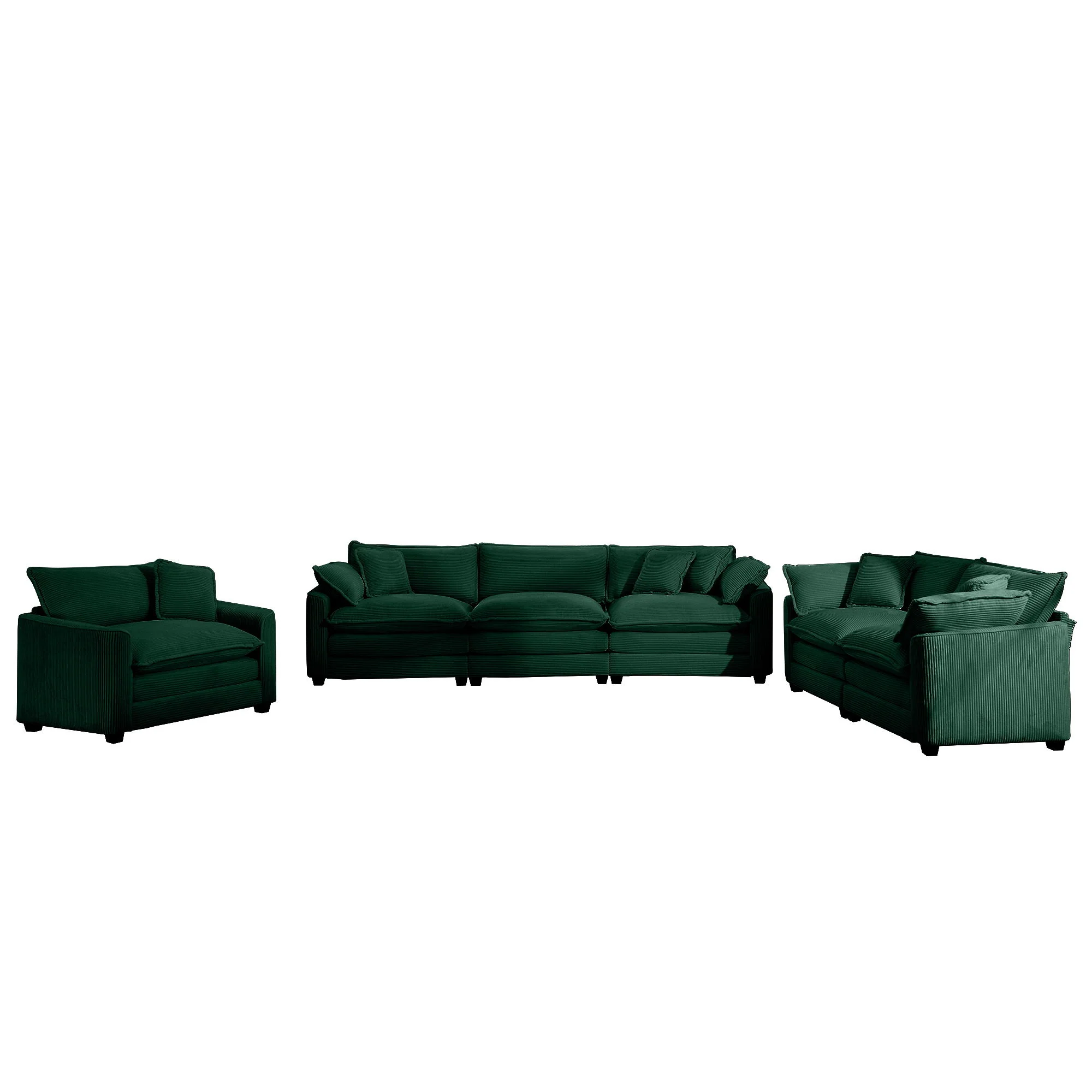Elegant Oversized Sectional Sofa Set With Deep Seats And Flexible Layout - Image 192