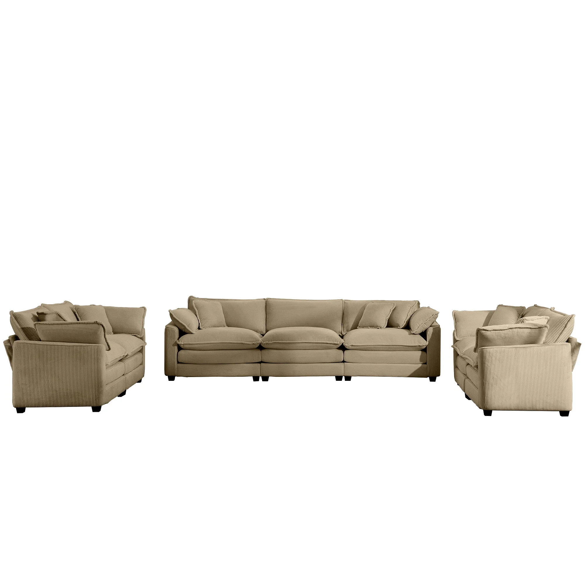 Elegant Oversized Sectional Sofa Set With Deep Seats And Flexible Layout - Image 29