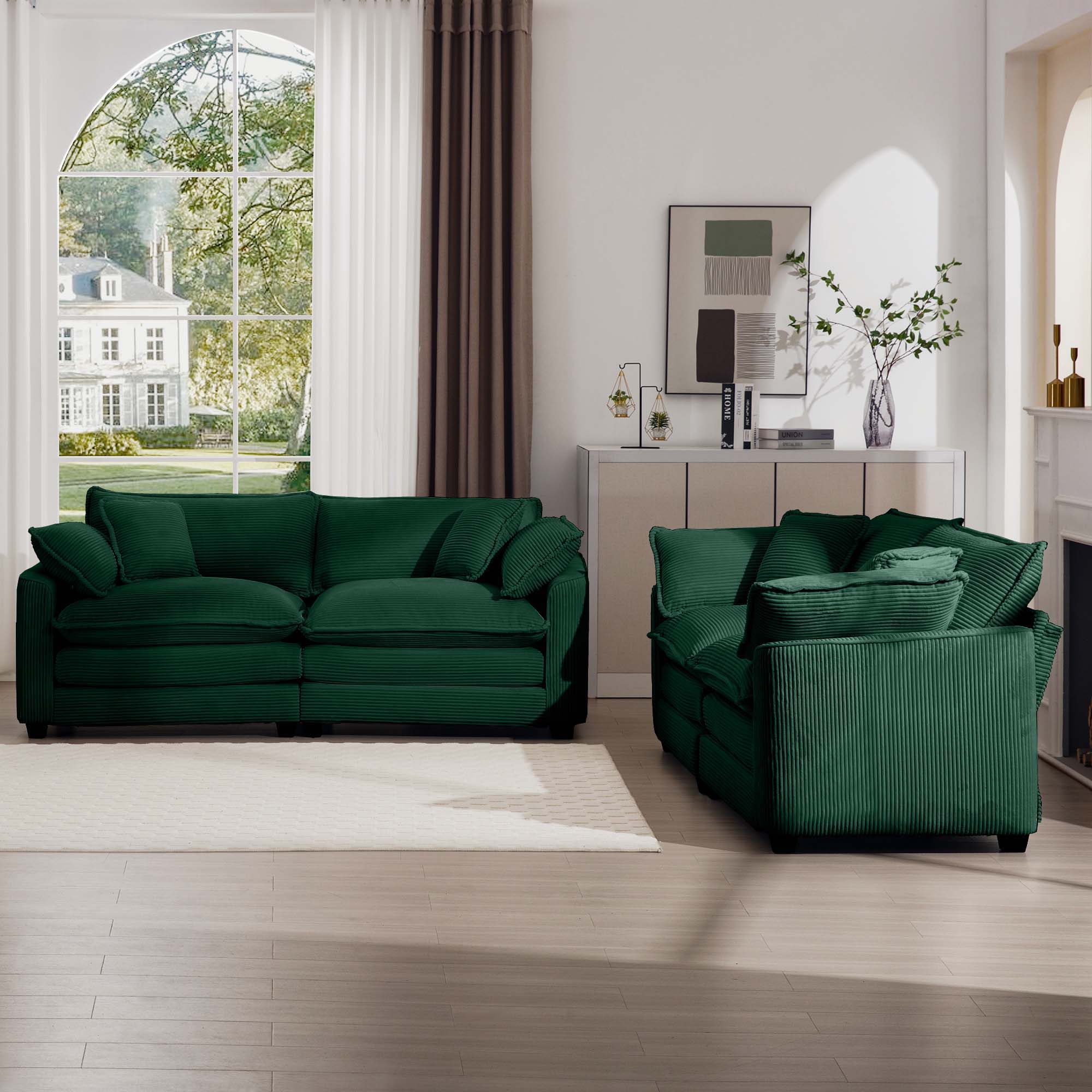 Elegant Oversized Sectional Sofa Set With Deep Seats And Flexible Layout - Image 95