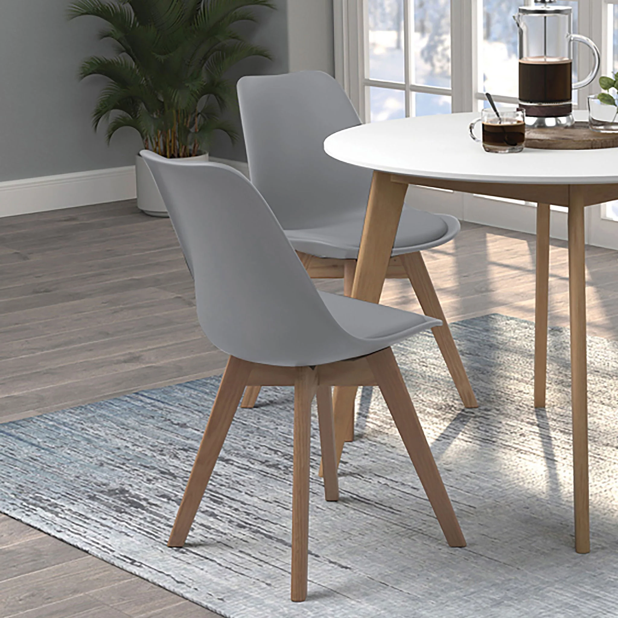Elegant Padded Side Chair (Set Of 2) - Image 2