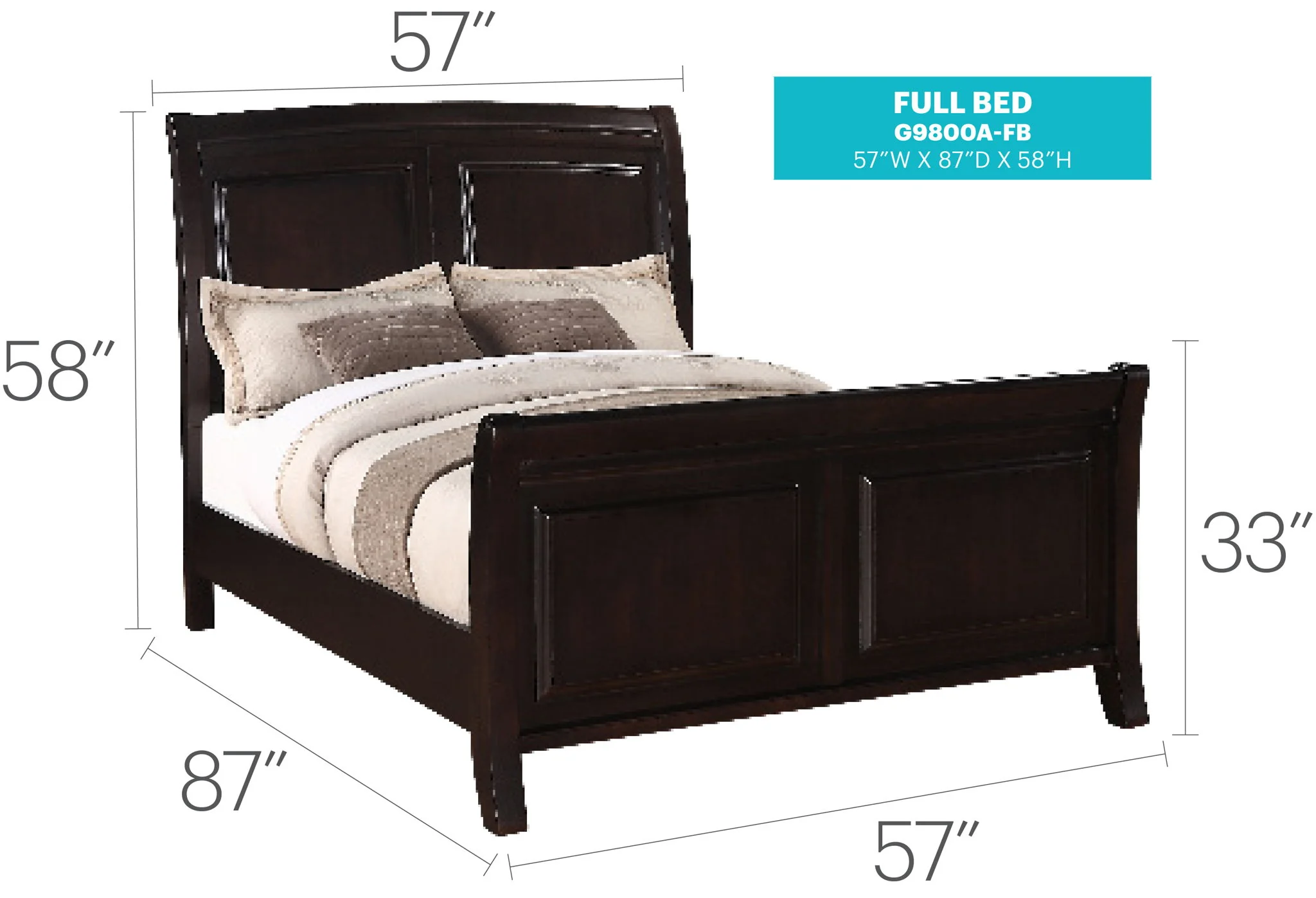 Elegant Transitional Bed - Image 2