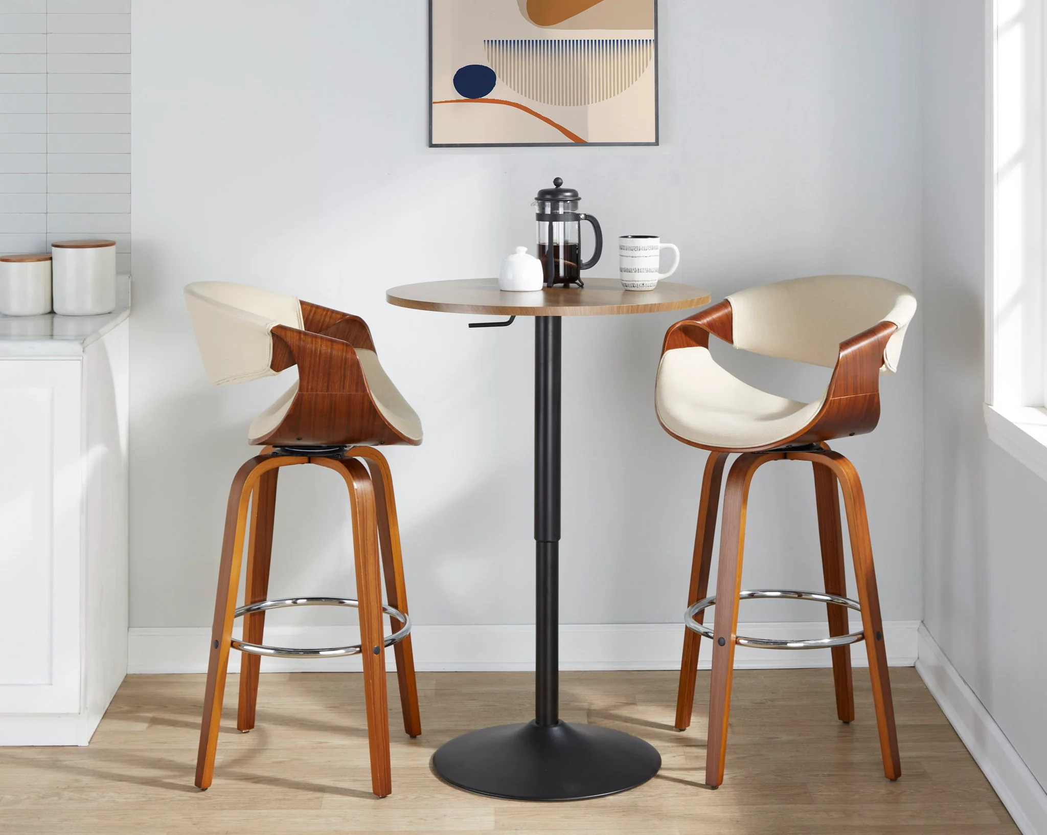 Elia - Contemporary Adjustable Bar Table - Image 13
