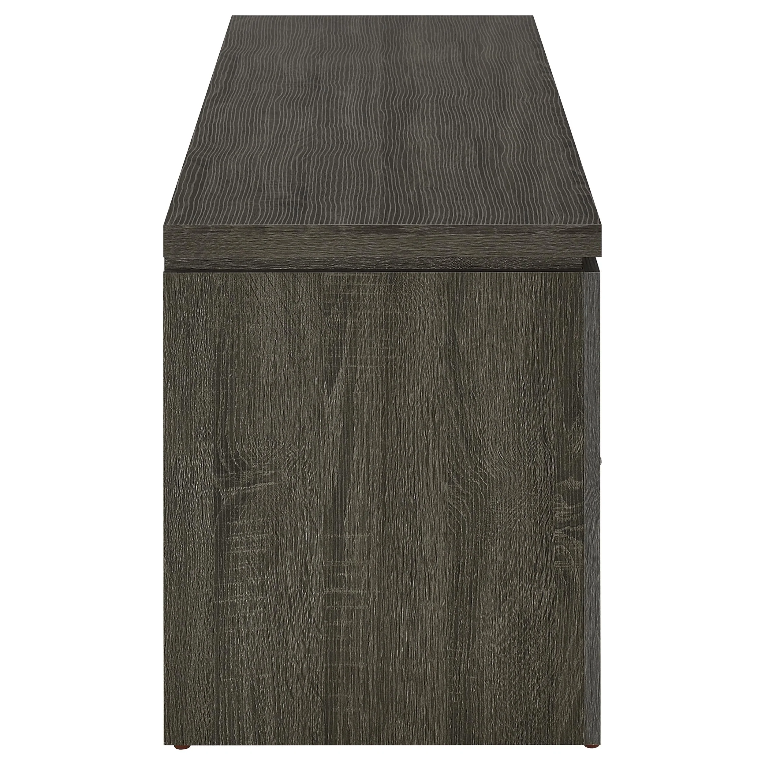 Elkton 2-Drawer Engineered Wood TV Stand, Weathered Grey - Image 8