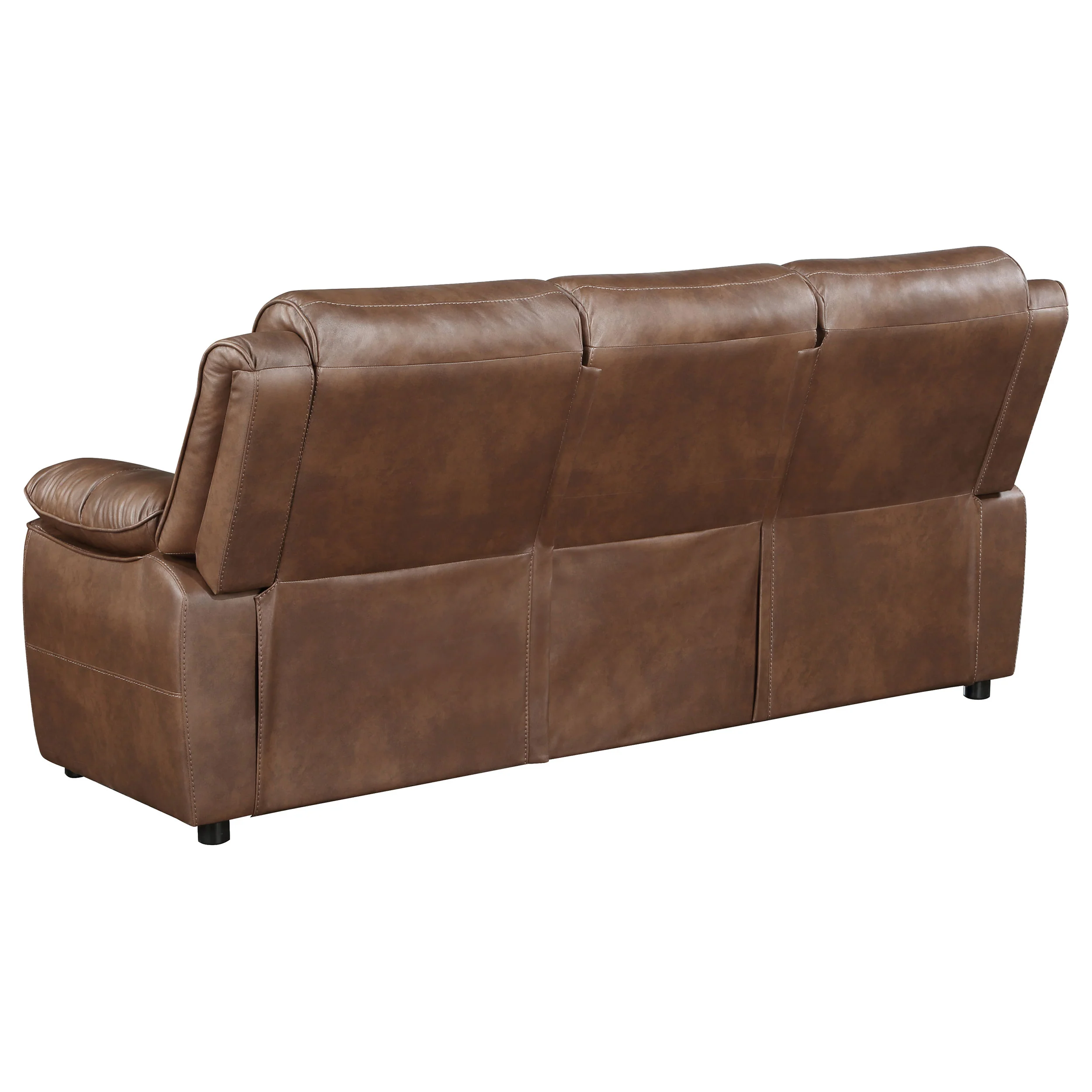 Ellington 2-Piece Dark Brown Faux Leather Sofa Set - Image 3