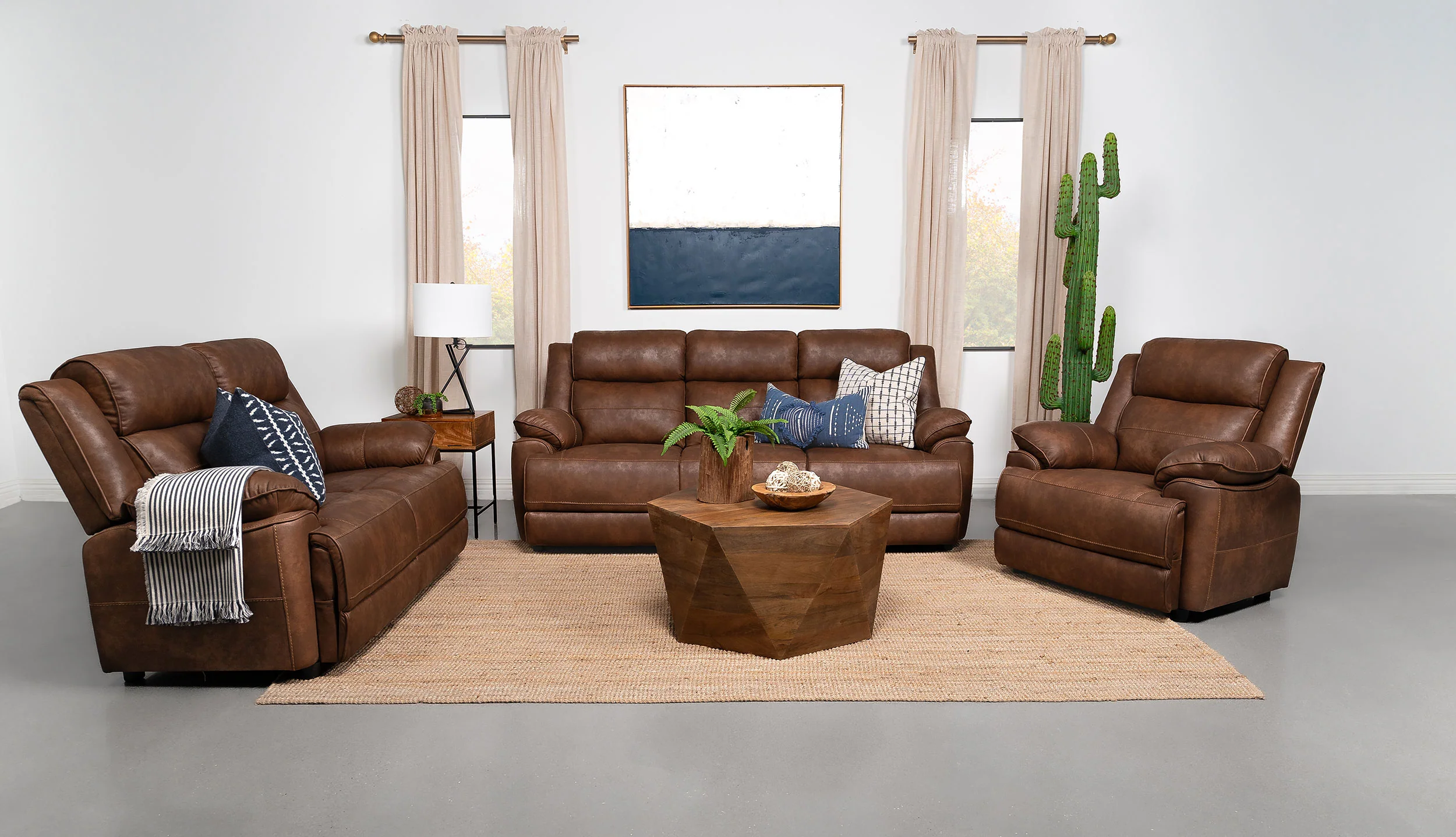 Ellington Upholstered Padded Arm Loveseat Dark Brown - Image 12