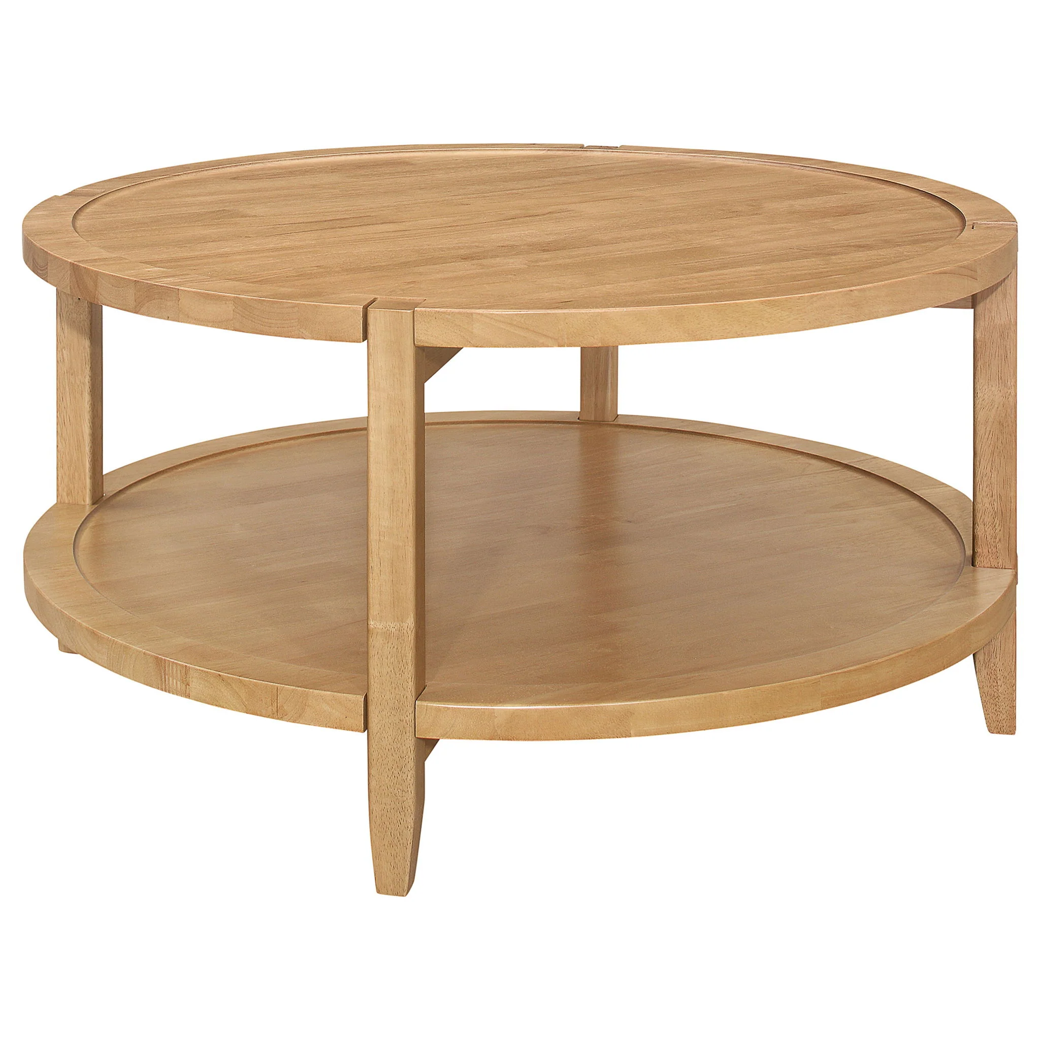Elliott - 2 Piece Round Coffee And End Table Set - Maple - Image 5