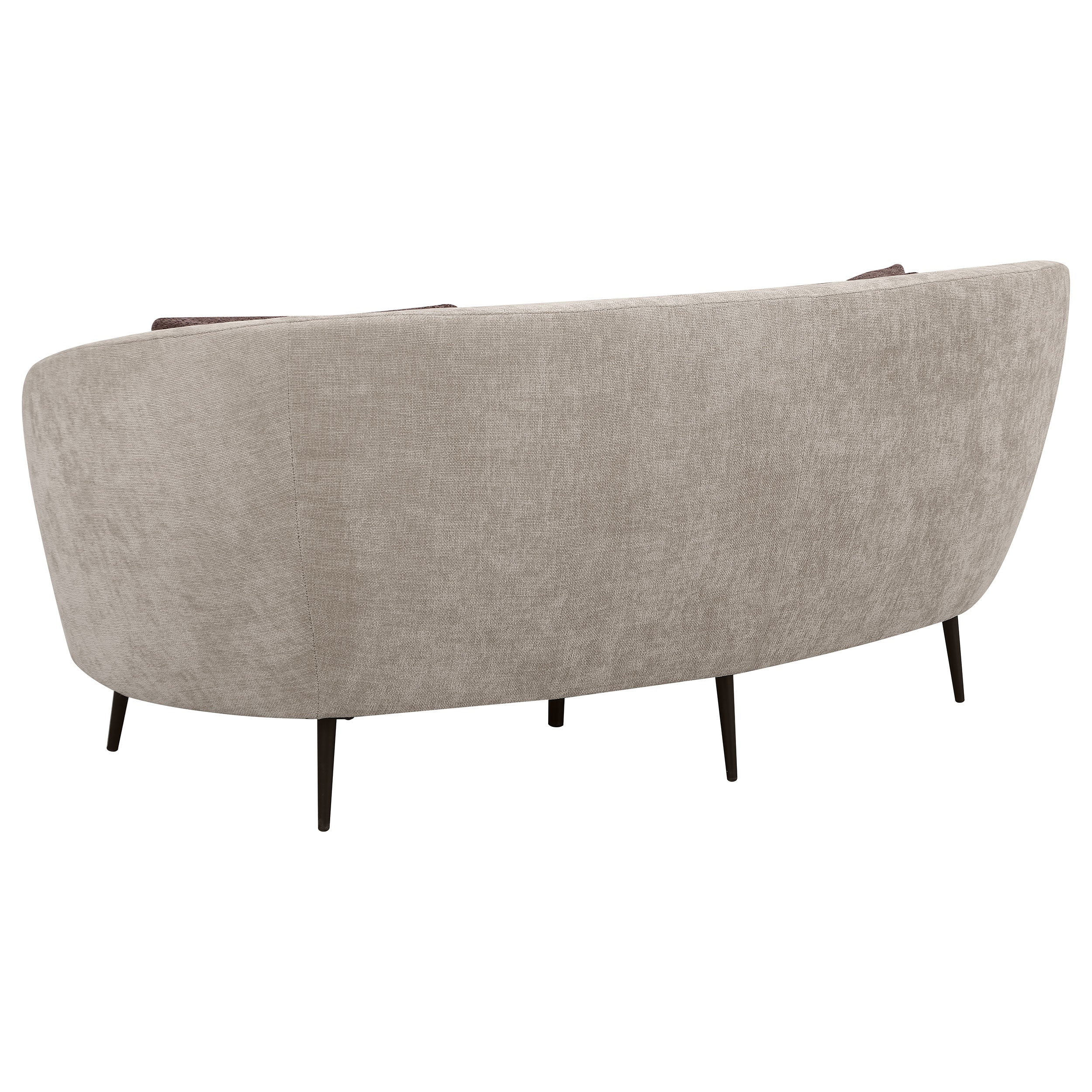 Ellorie 2-Piece Curved Sofa Set in Beige Chenille - Image 8