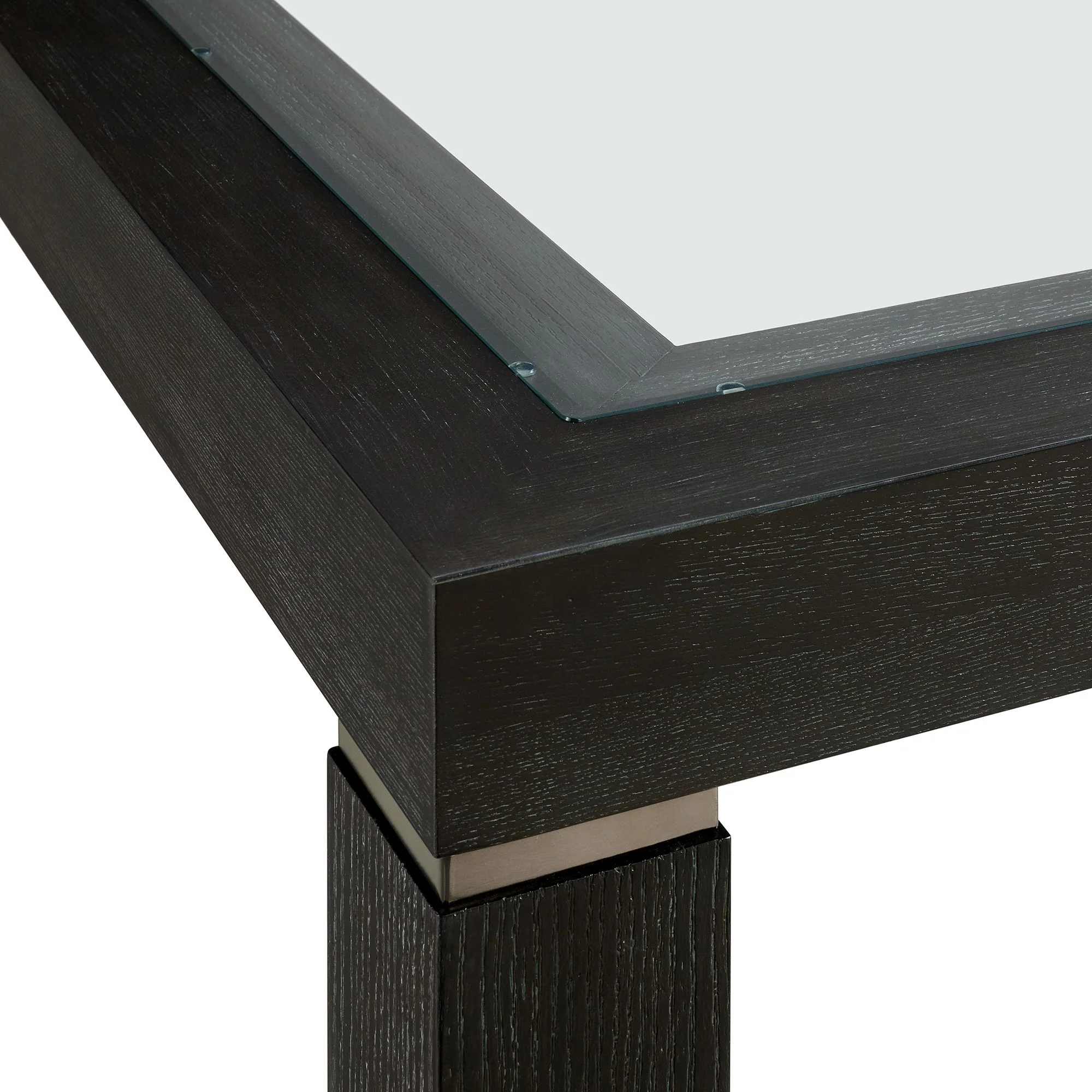 Elodie - Counter Table With Glass - Charcoal - Image 2