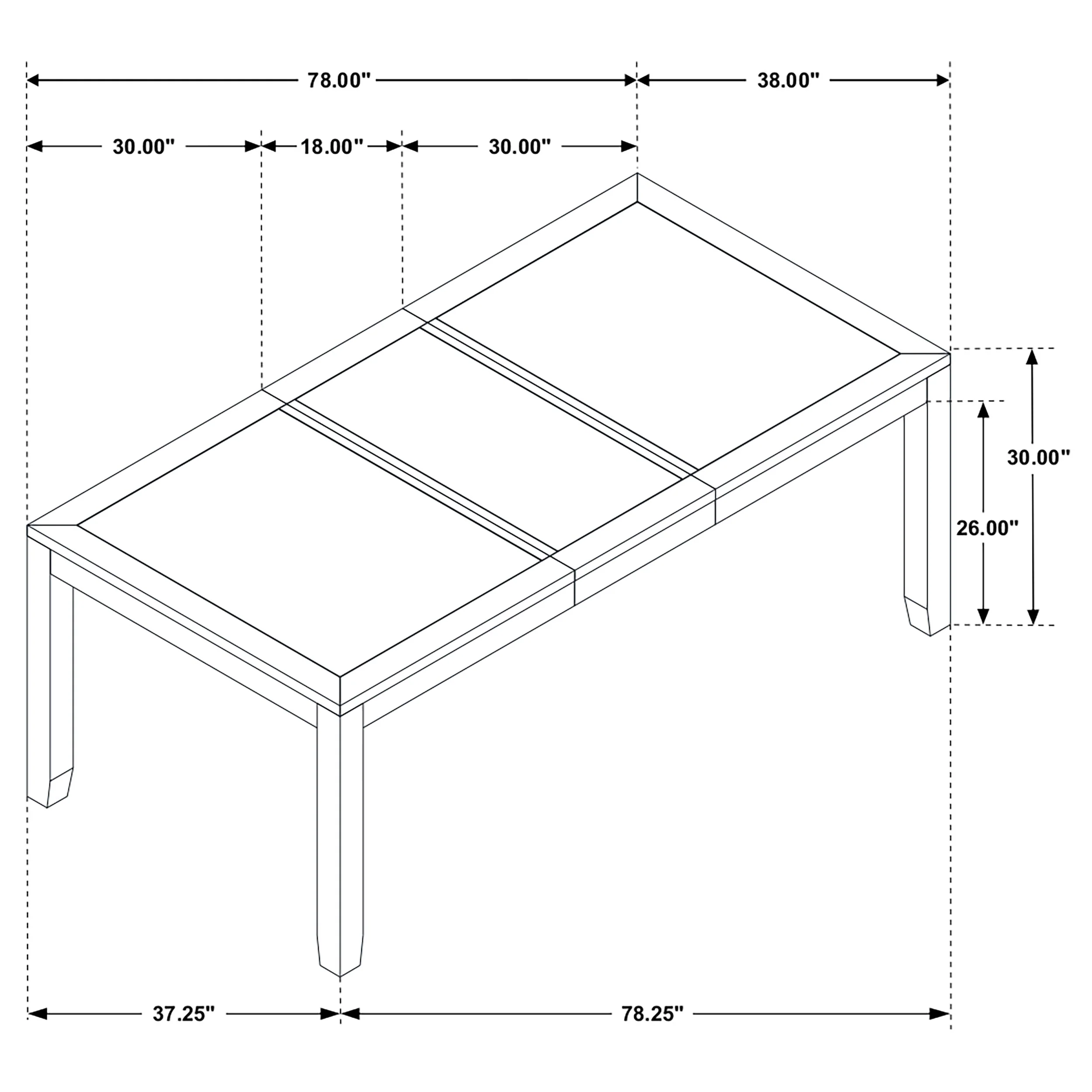 Elodie Rectangular 78-inch Extension Dining Table Grey - Image 8