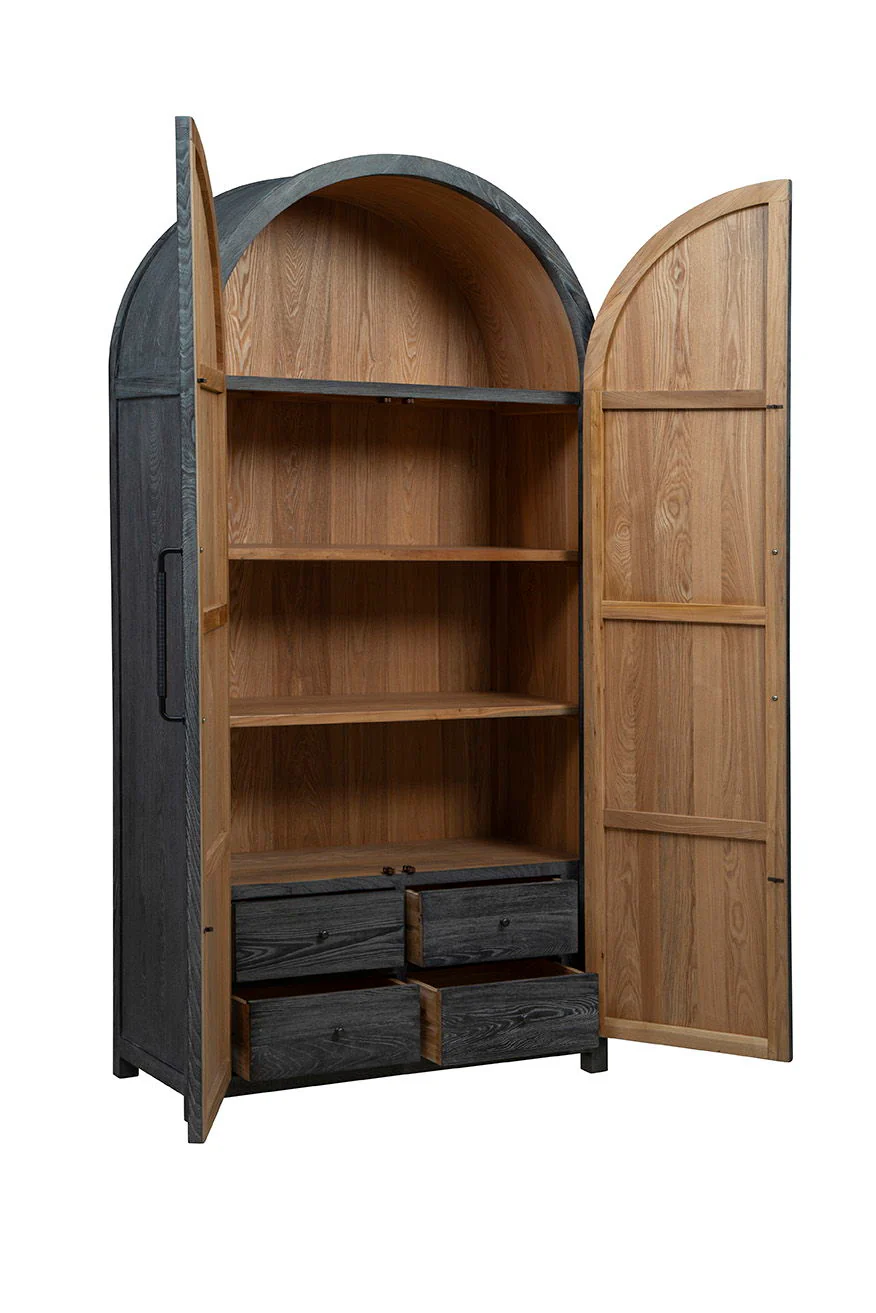 Eloise - Cabinet - Black / Light Brown - Image 3