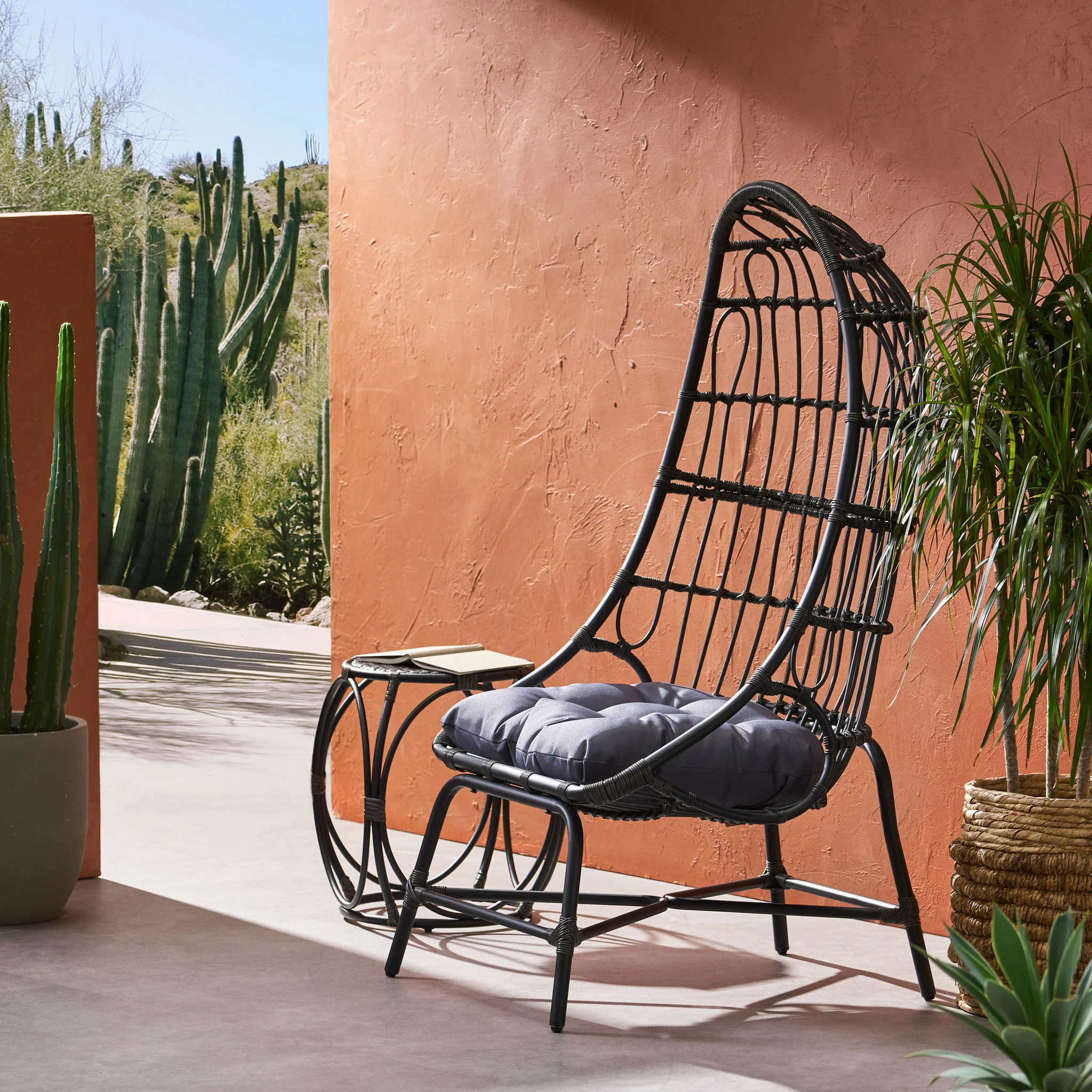 Elon - Cocoon Chair - Gray - Image 8