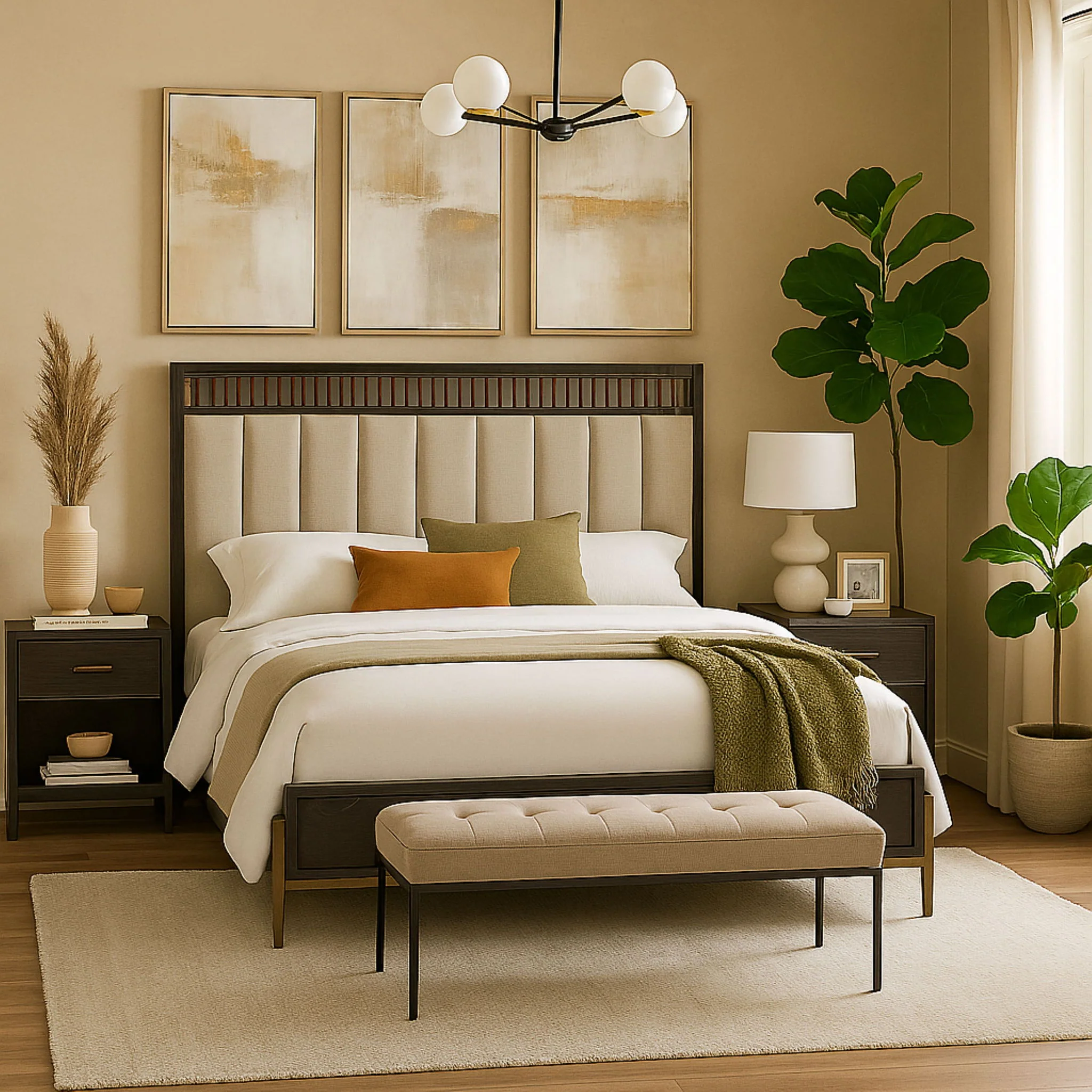 Elure - Upholstered Panel Bed - Image 3