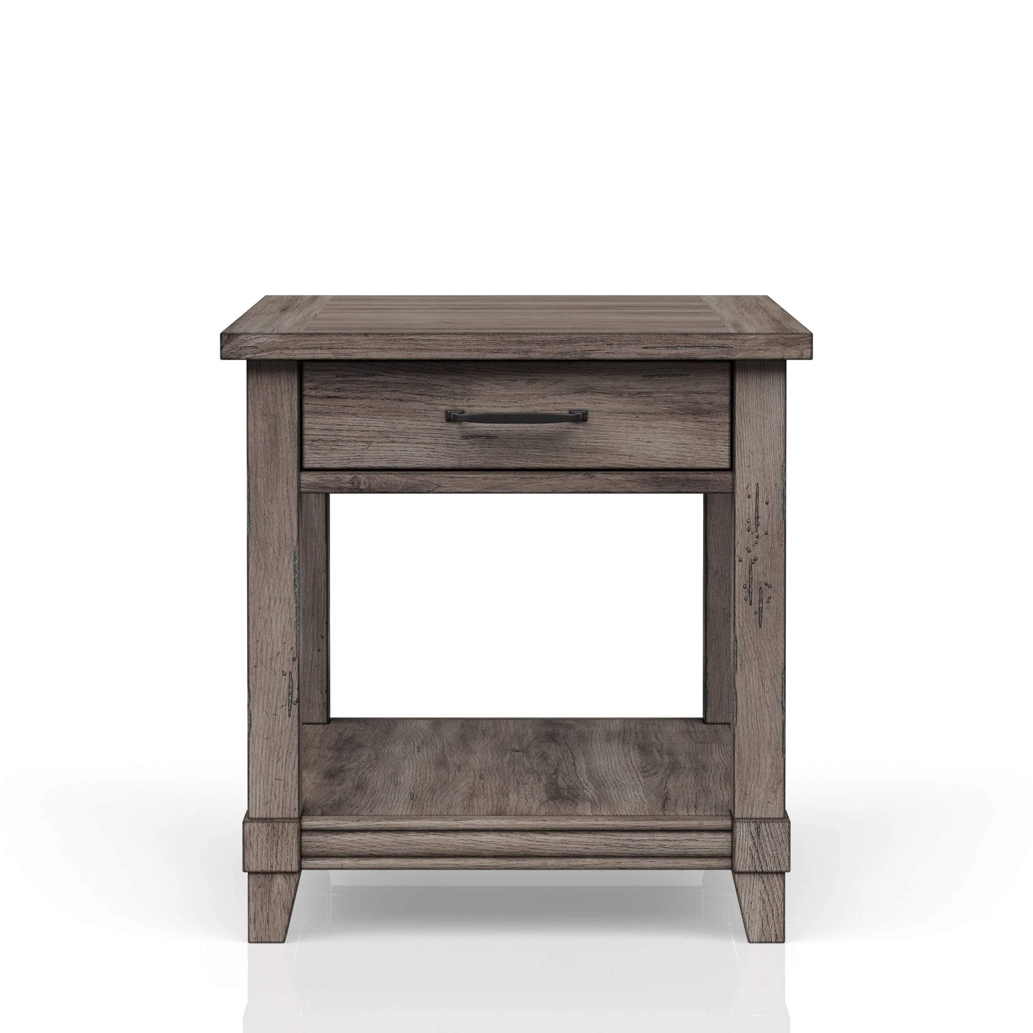 End Table With Storage Drawer Usn - Gray - Image 6