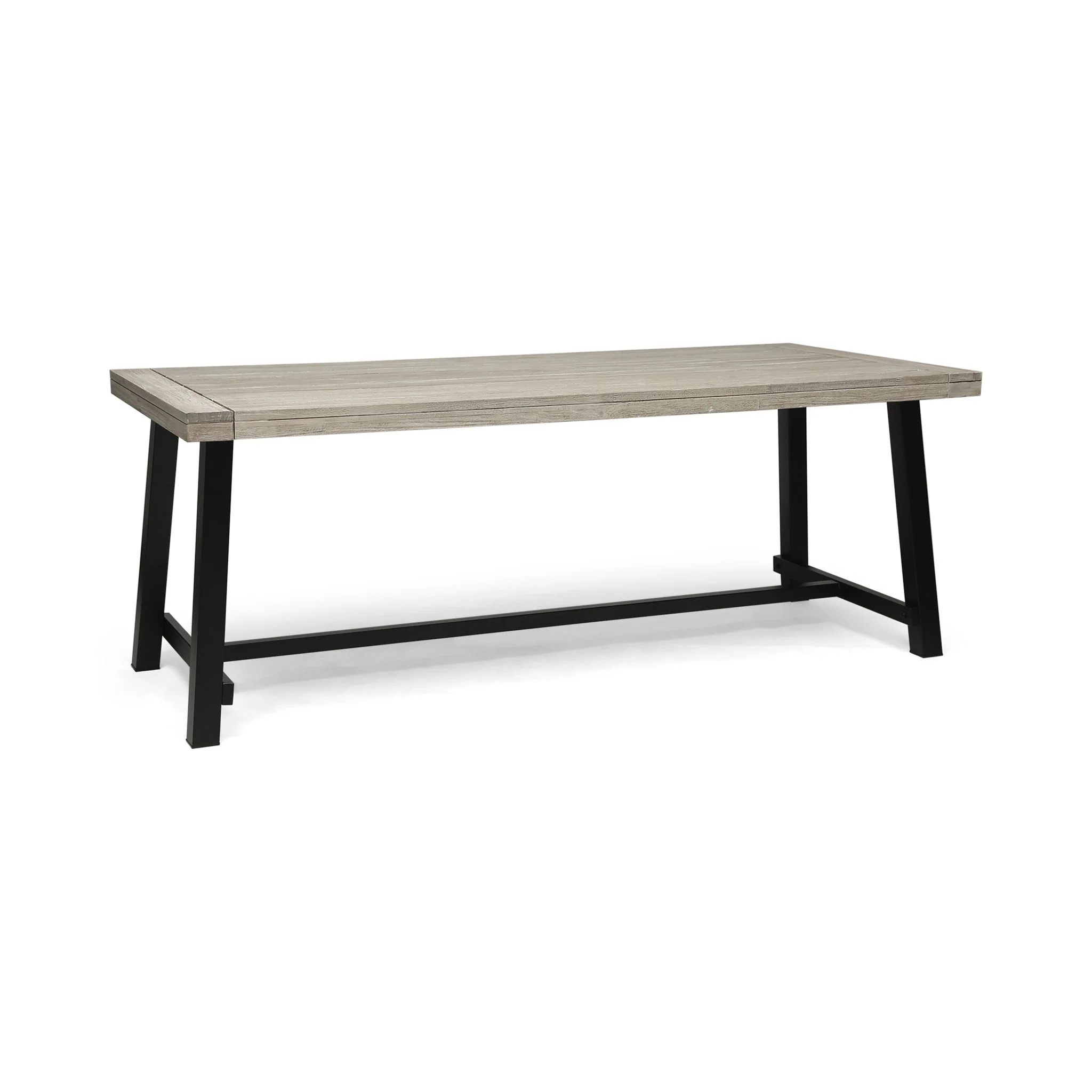 Equilibrium - Outdoor Dining Table With Wooden Frame And Slat Top - Image 2