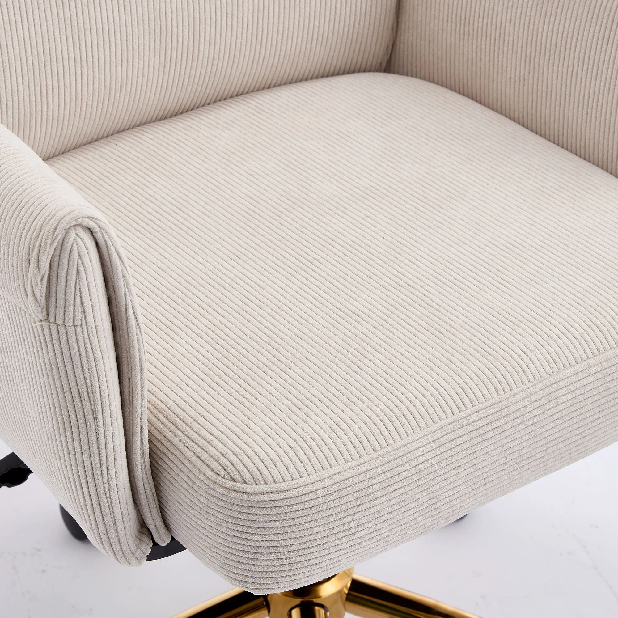 Ergonomic Mid-Back Office Chair With Striped Fabric - Image 10
