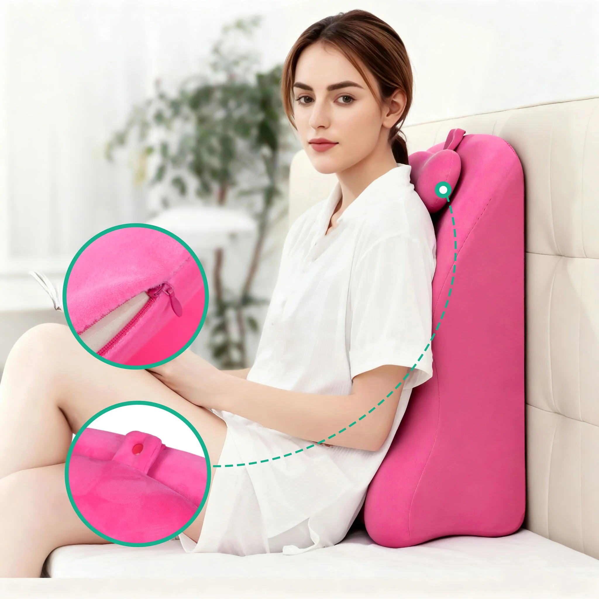 Ergonomic Spinal Posture Support Bed Pillow - Image 5