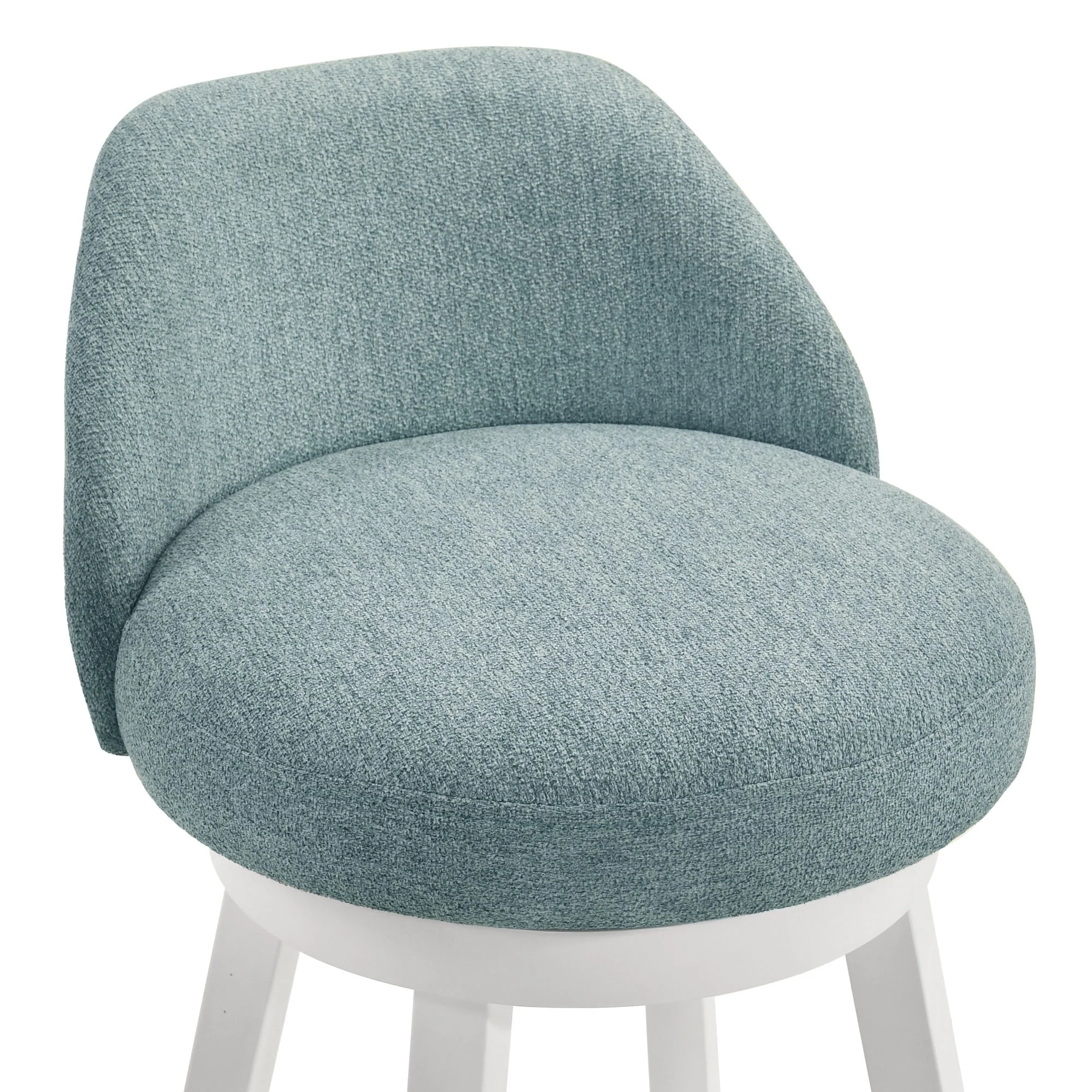 Erika - Modern Transitional Swivel Wood Bar Height Kitchen Bar Stool - Image 22