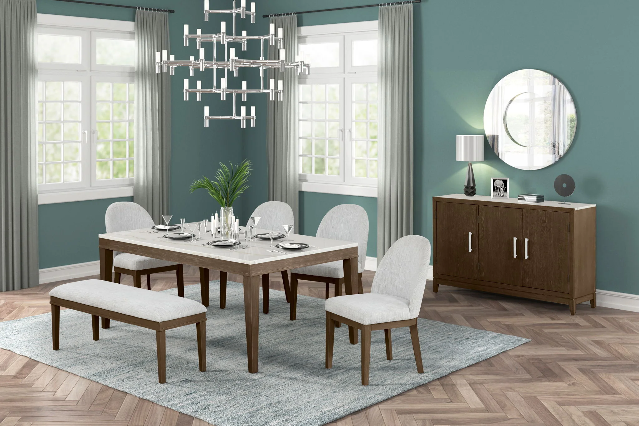Essence - Dining Bench With Natural Cushion - Image 4