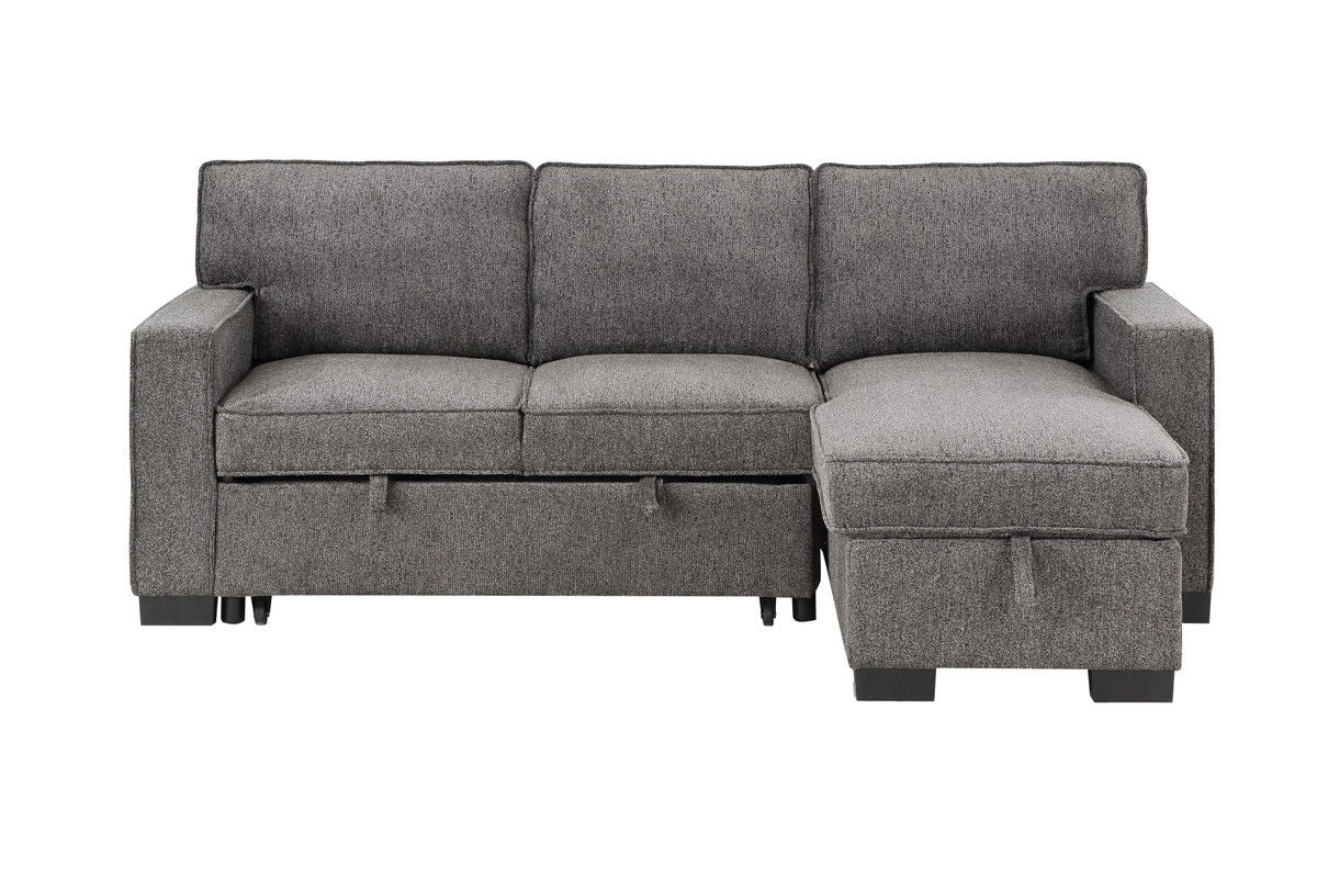 Estelle - Fabric Reversible Sleeper Sectional With Storage Chaise Drop-Down Table 2 Cup Holders And 2 USB Ports - Image 14