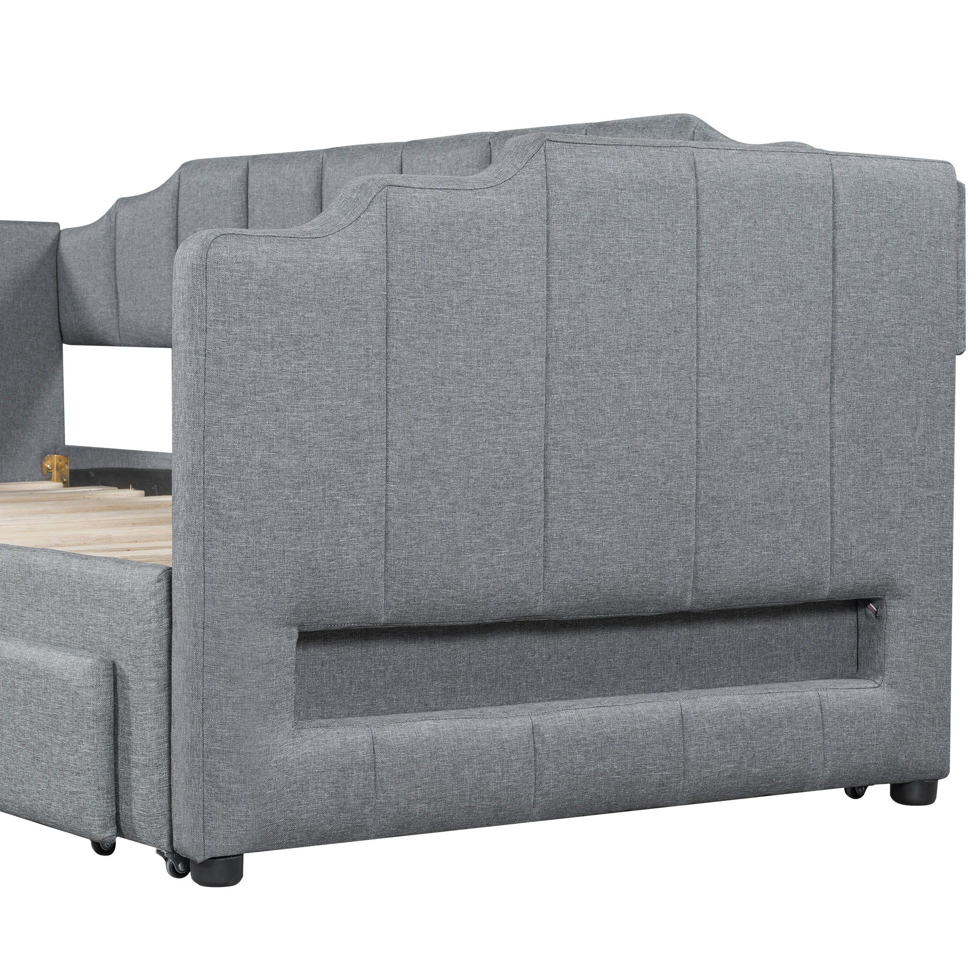 Extendable Daybed With LED Light And 2 Storage Drawers - Image 7
