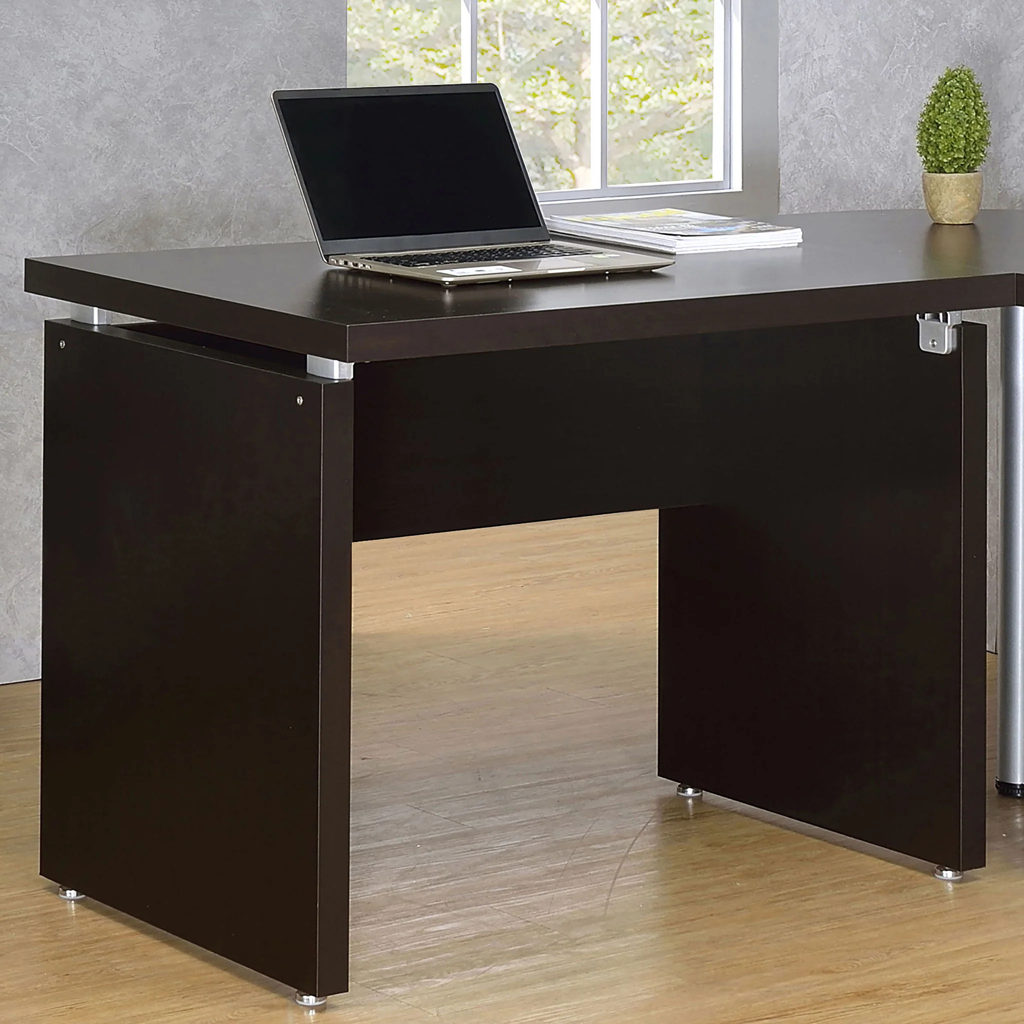 Extension Desk With Floating Top Design - Brown - Image 2