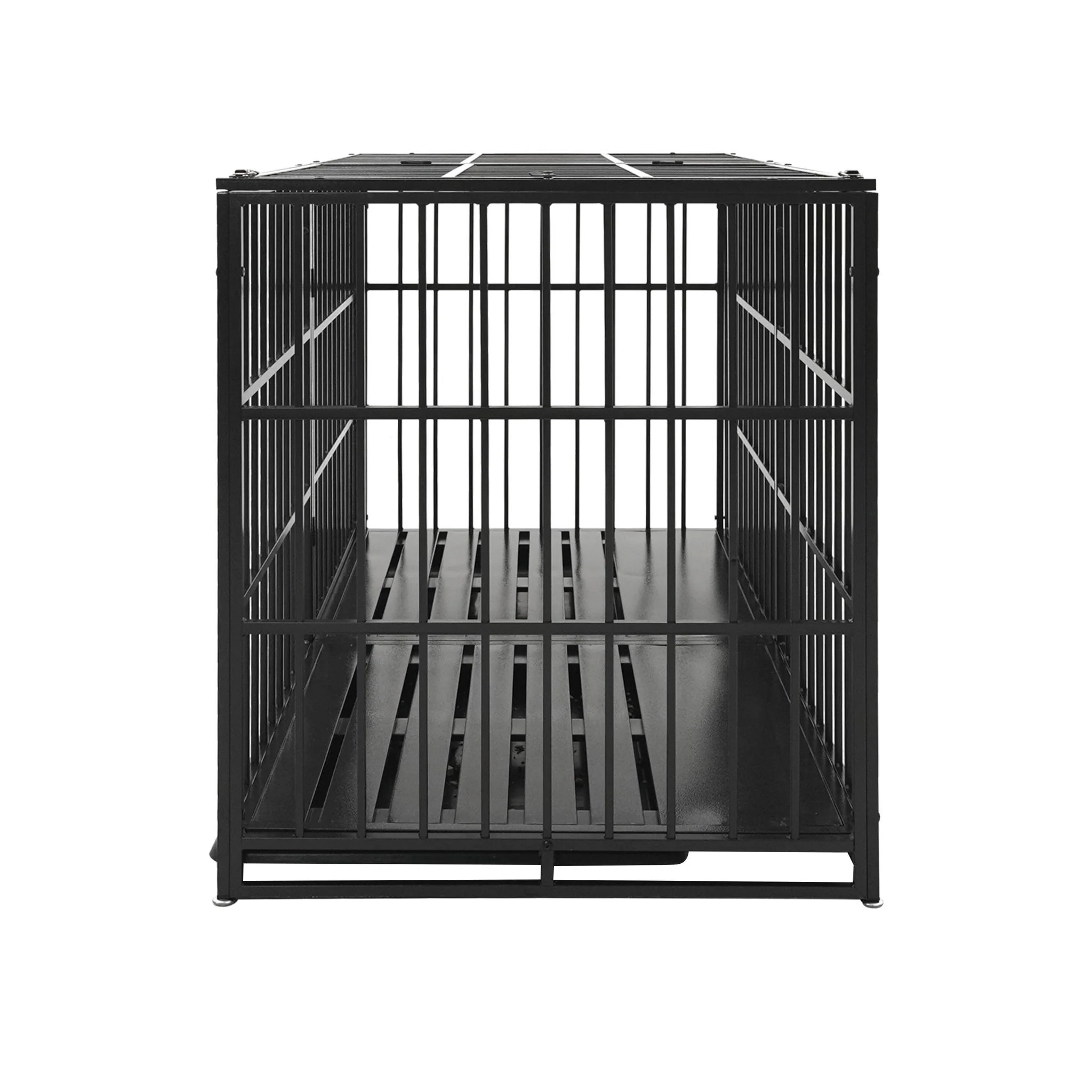 Extra Large Heavy Duty Dog Crate With Removable Pans For Dogs - Black - Image 7
