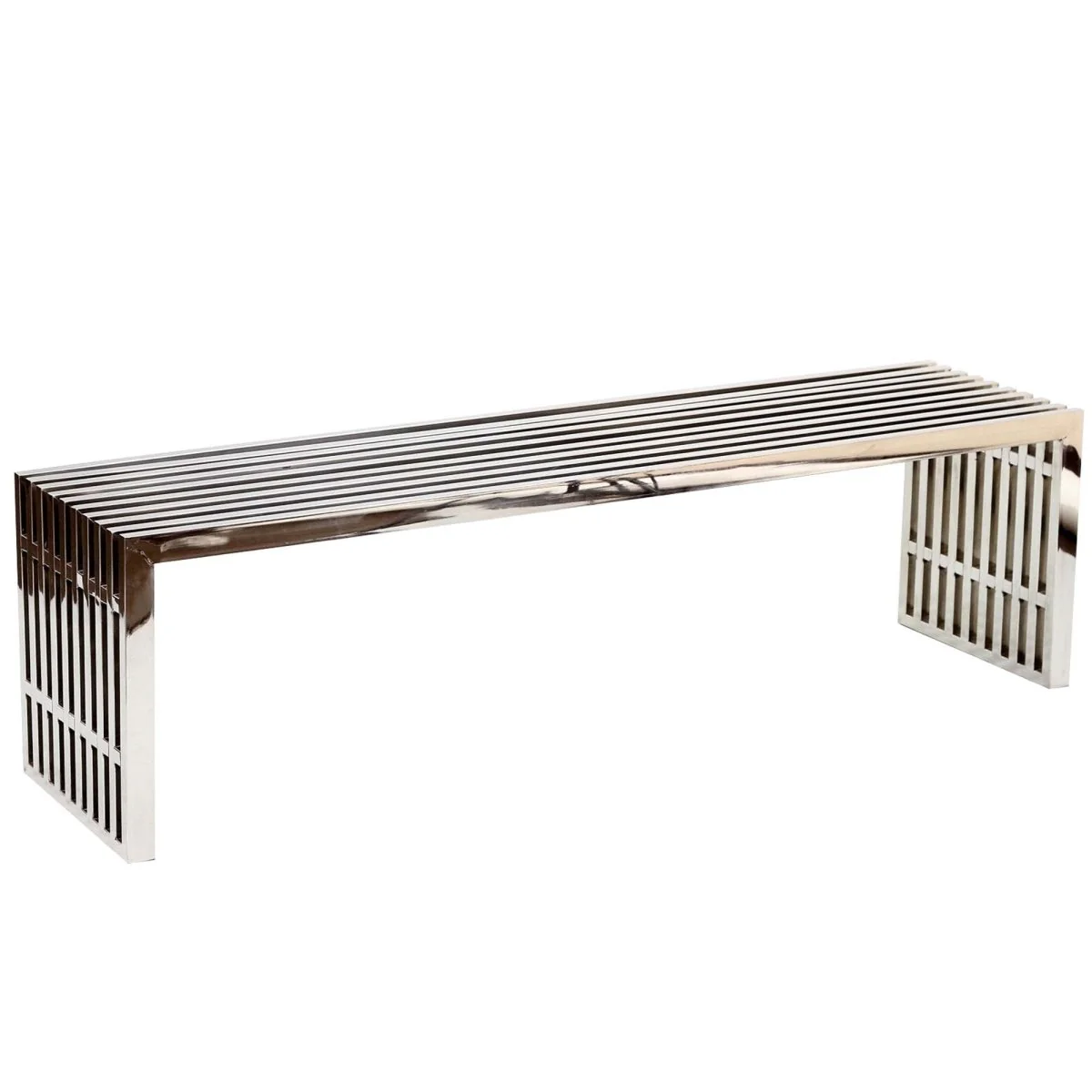 Exuberant Stainless Steel Bench Set in Silver - Image 2