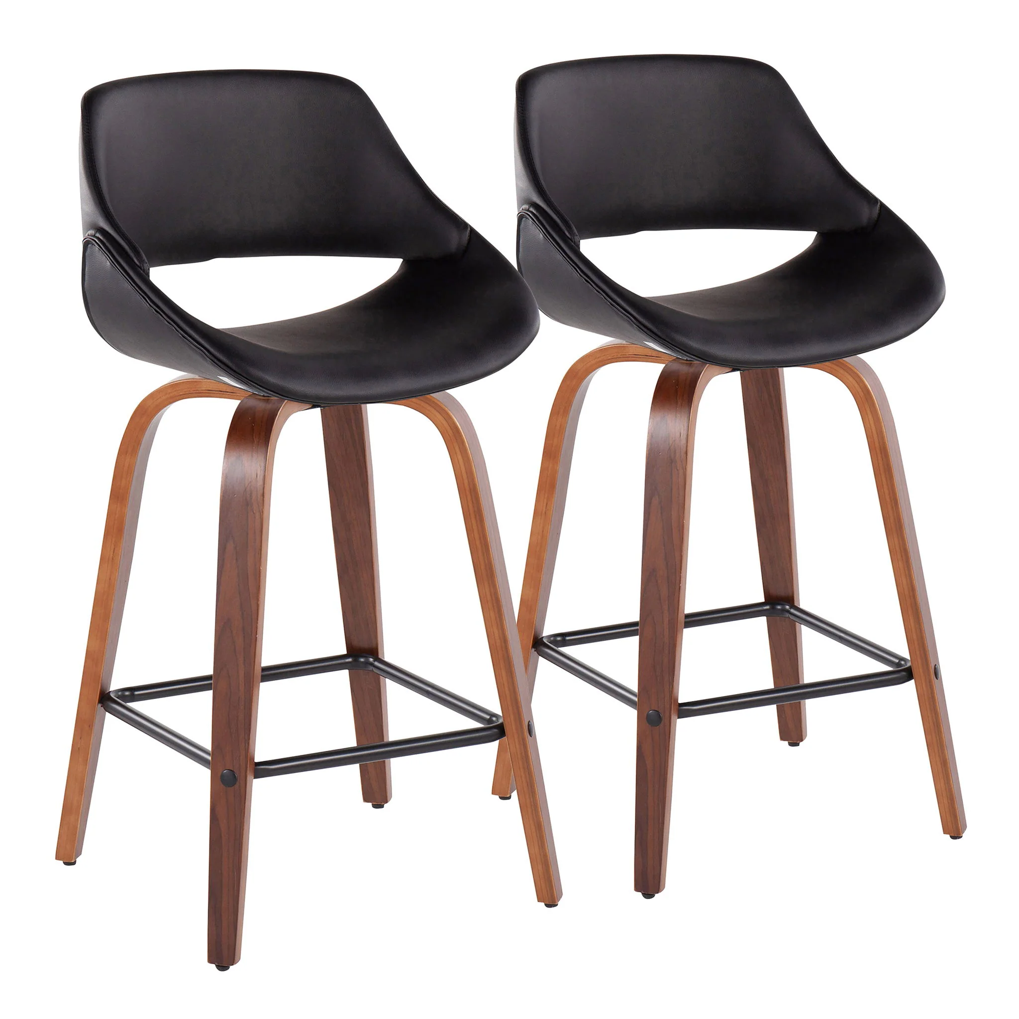 Fabrico - Mid-Century Modern, Counter Stool (Set of 2) - Image 3