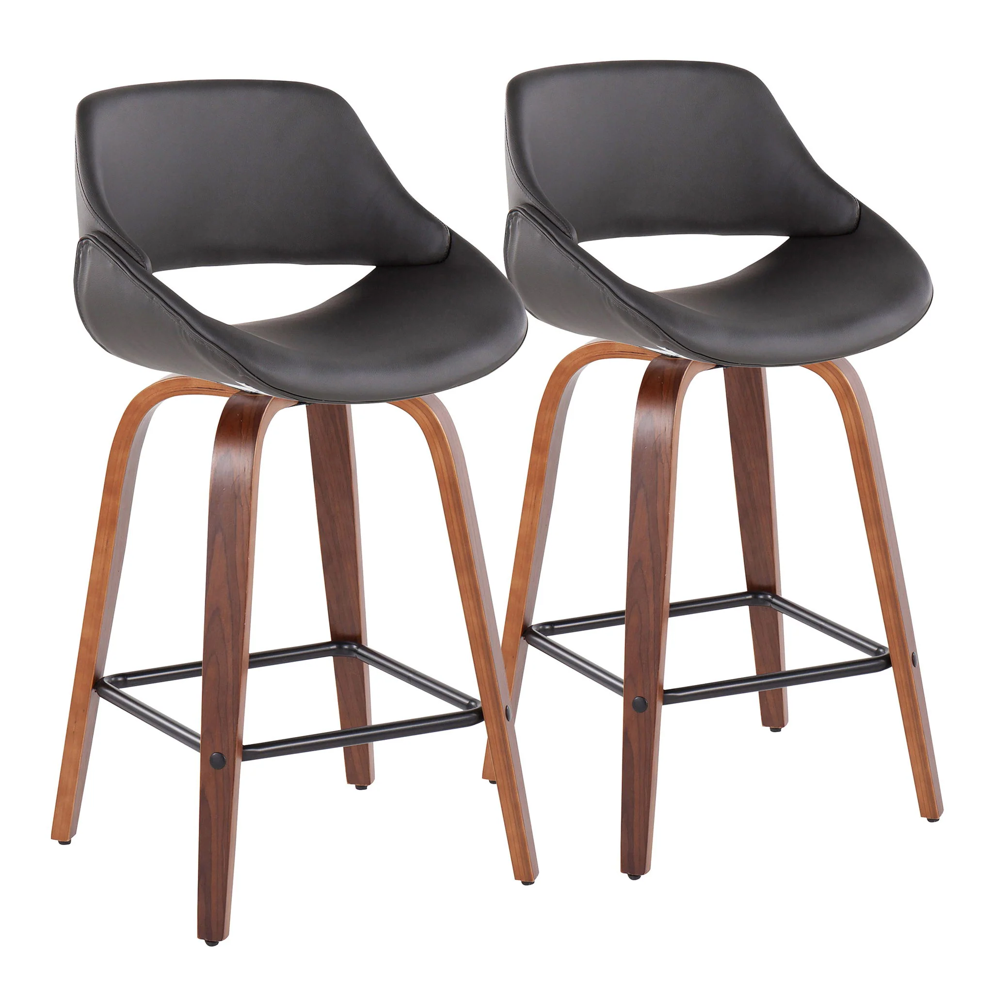 Fabrico - Mid-Century Modern, Counter Stool (Set of 2) - Image 5