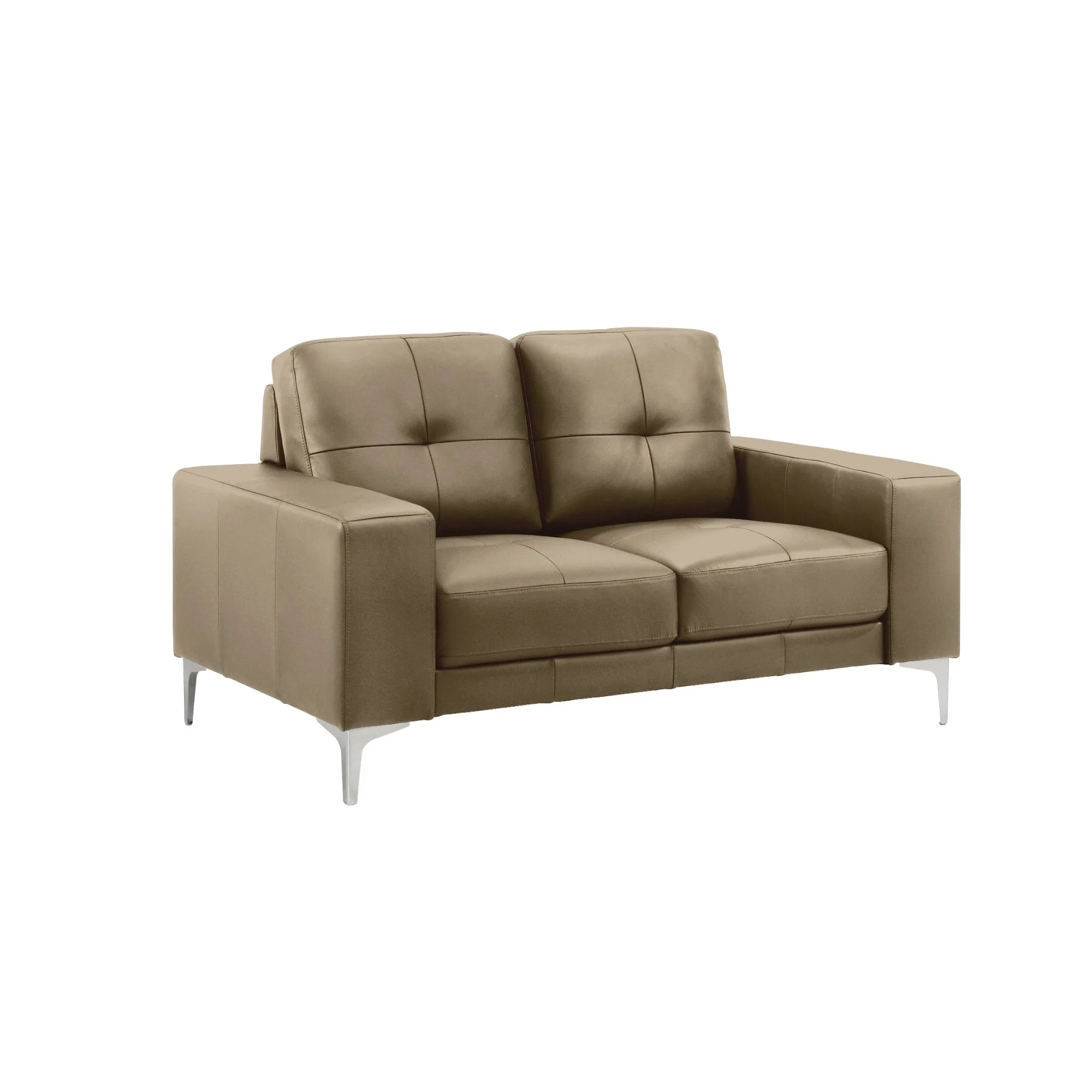 Faelin - Leather Loveseat With Tufted Back - Image 13