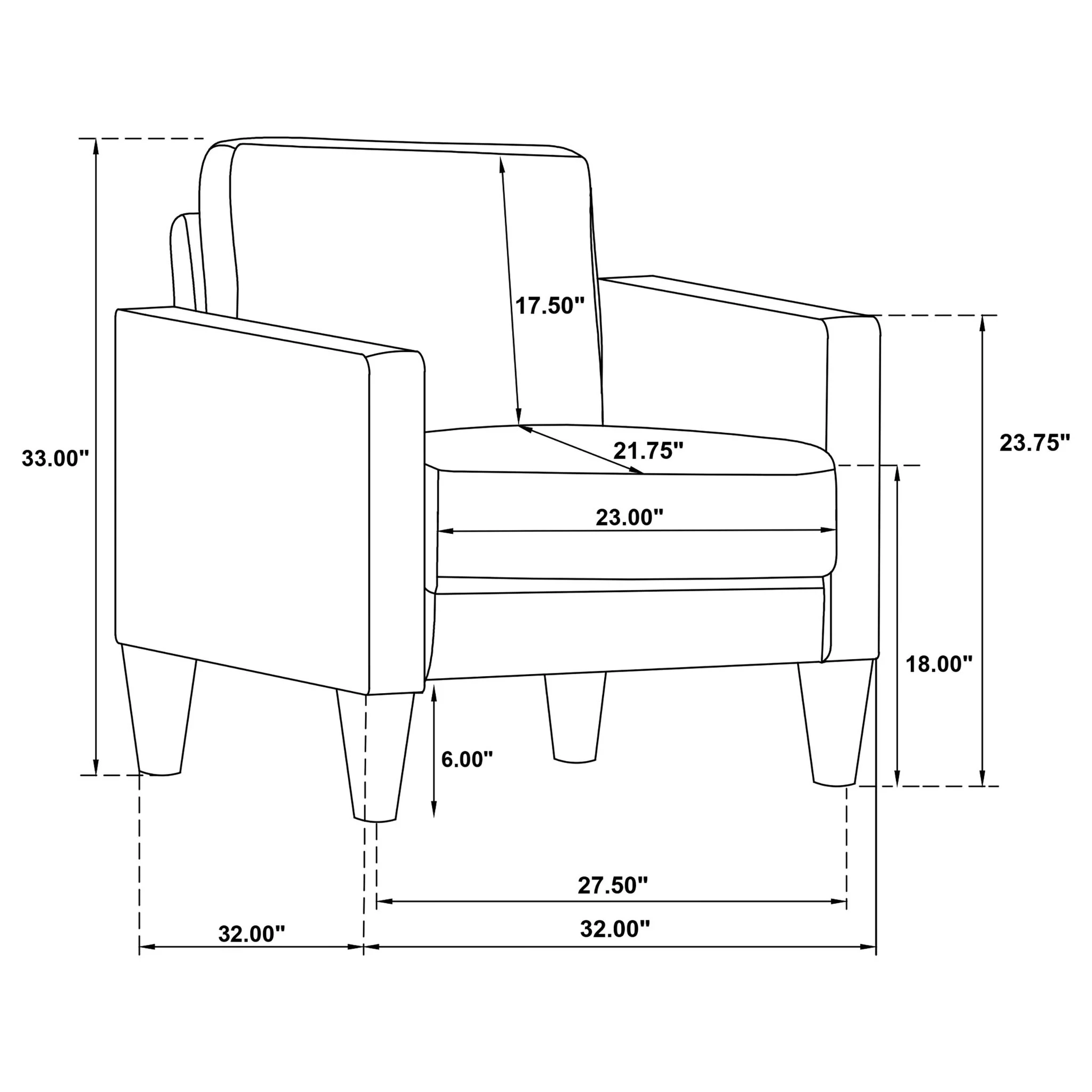 Farallone -Track Arm Accent Chair - Image 18