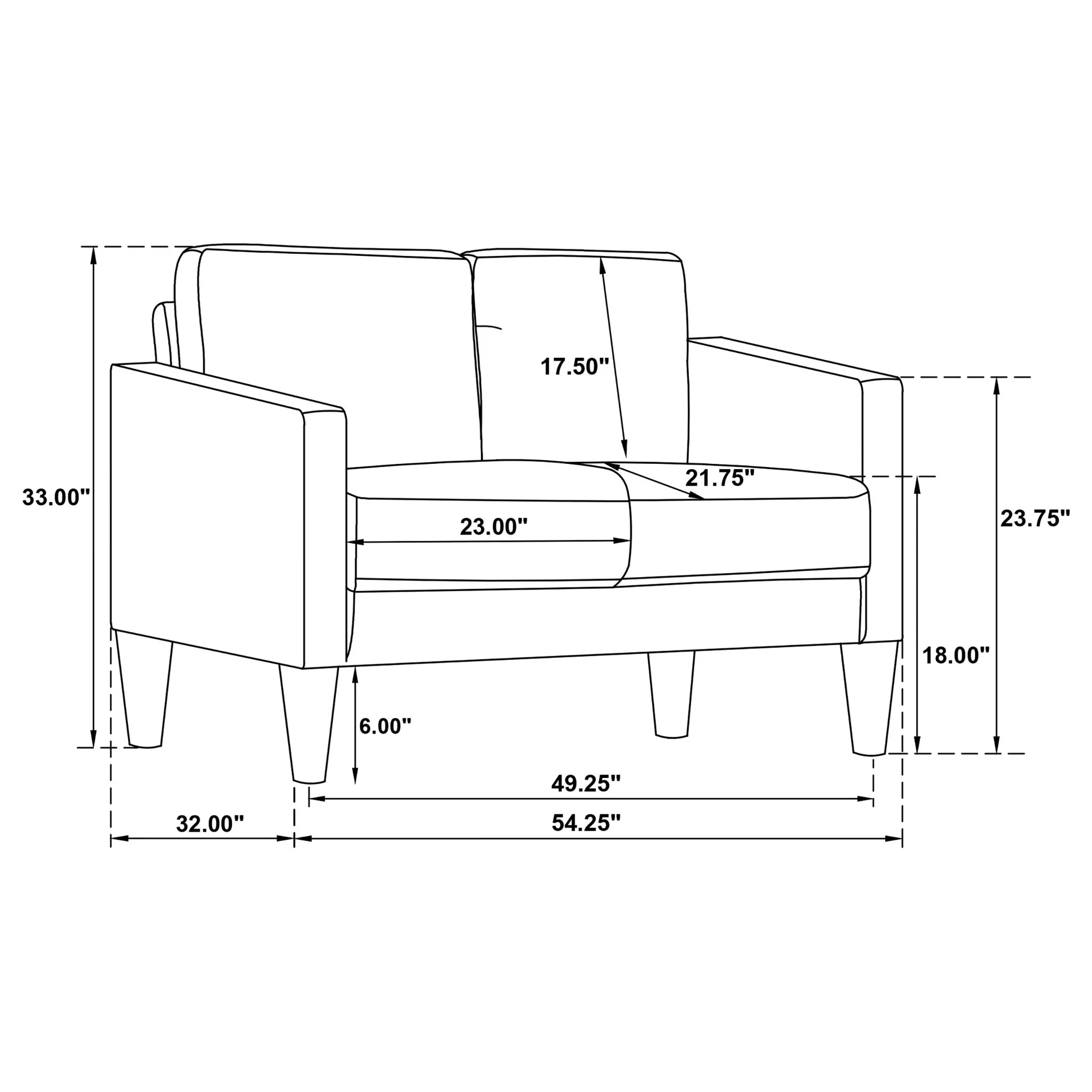 Farallone - Track Arm Loveseat - Image 6