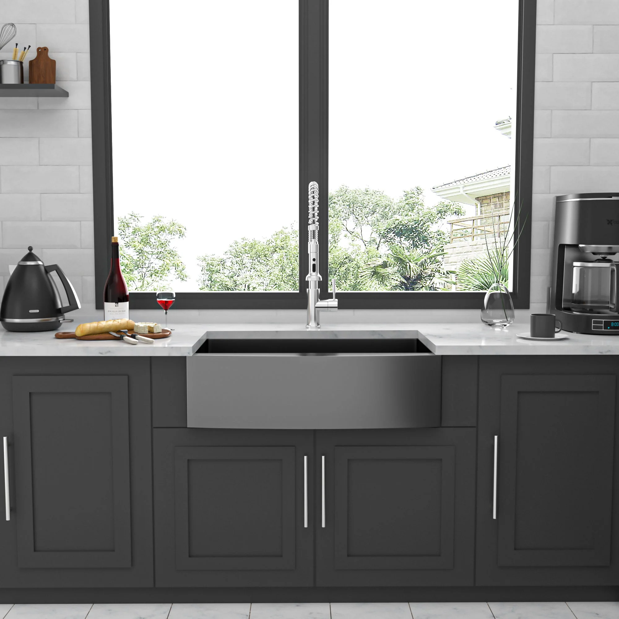 Farmhouse Kitchen Sink, Stainless Steel, Apron Front - Image 18
