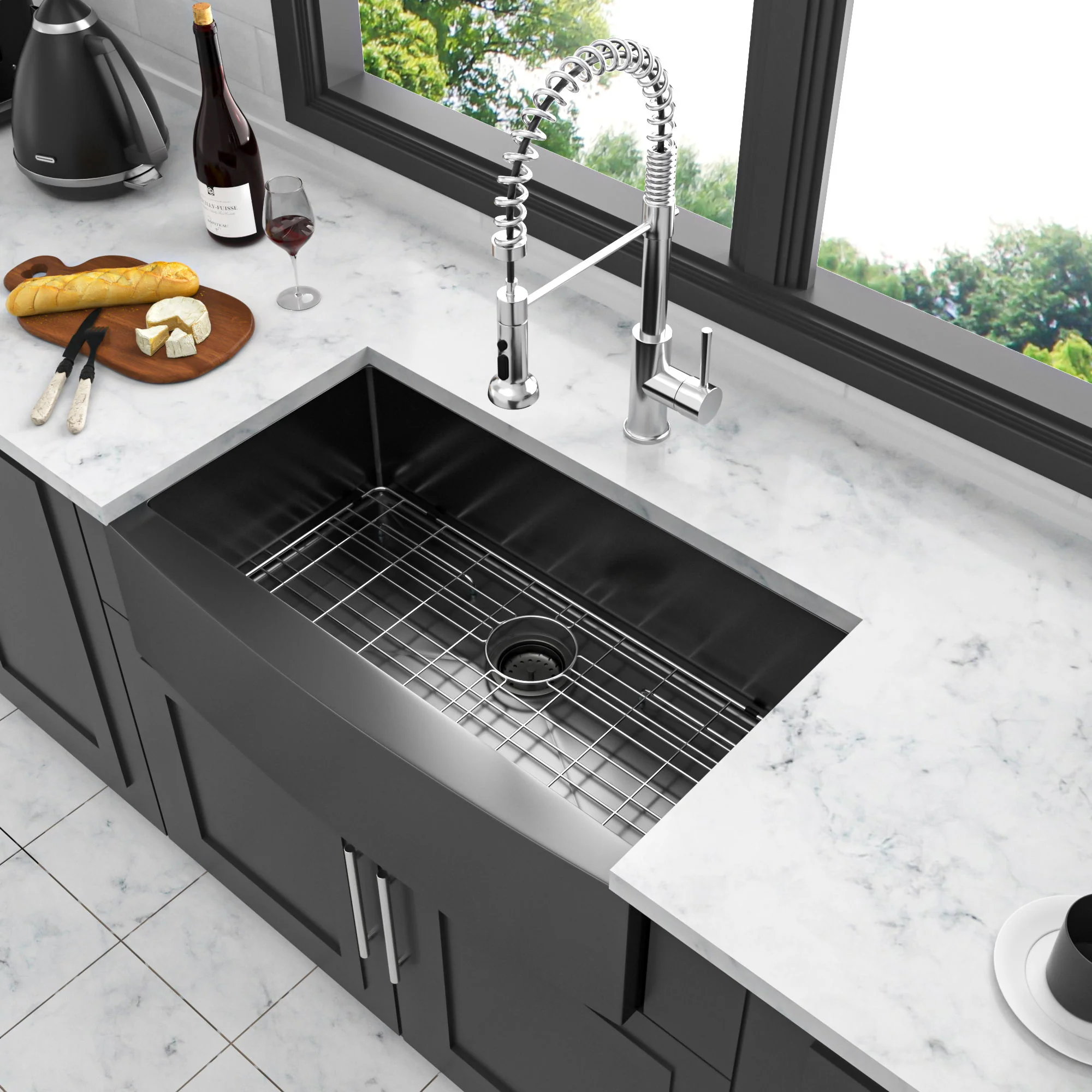 Farmhouse Kitchen Sink, Stainless Steel, Apron Front - Image 23