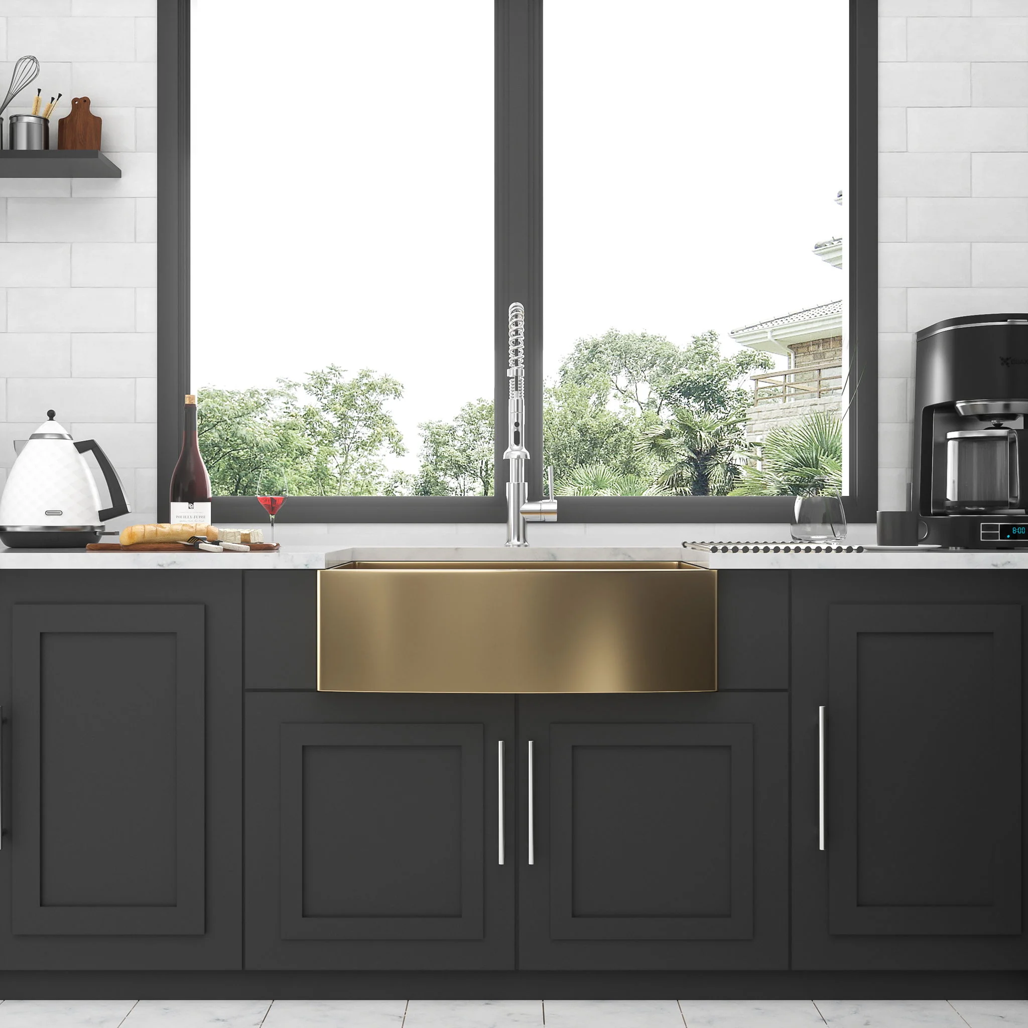 Farmhouse Kitchen Sink, Stainless Steel, Apron Front - Image 38