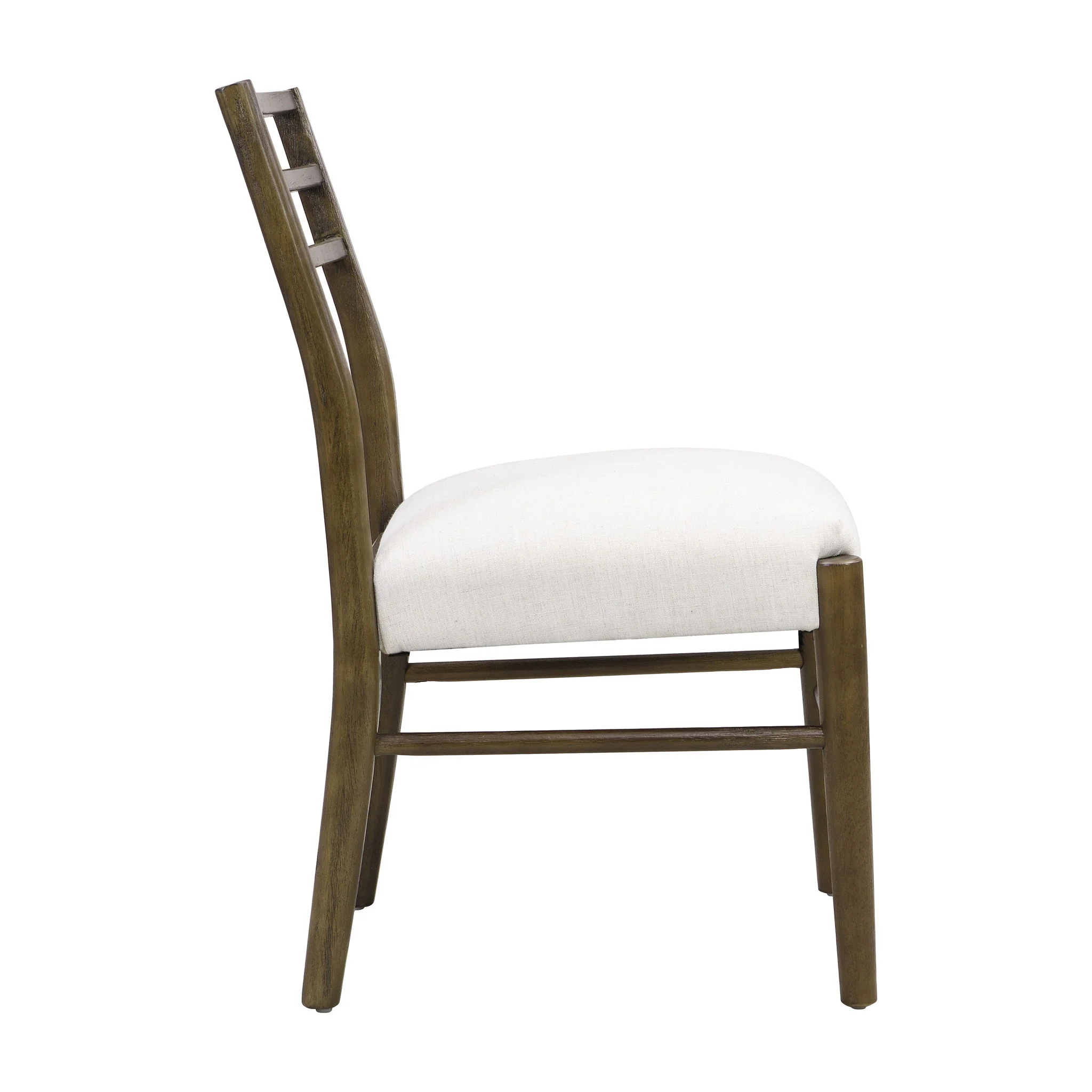 Farmhouse Style Dining Chair Set With Ladder Back Design - Image 3