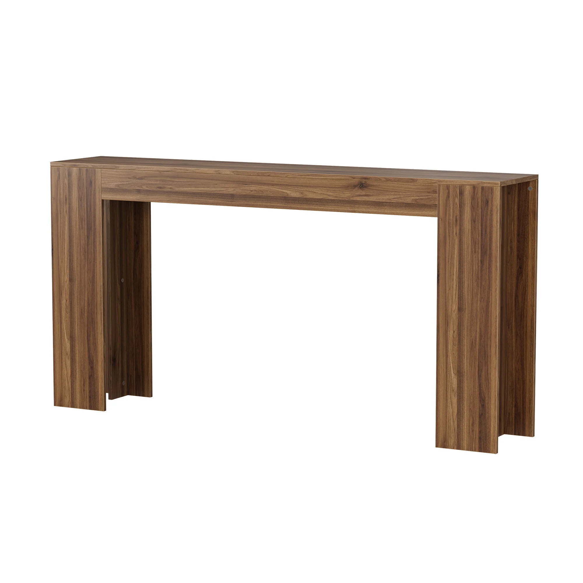 Farmhouse Style Extra Long Walnut Console Table - Image 17