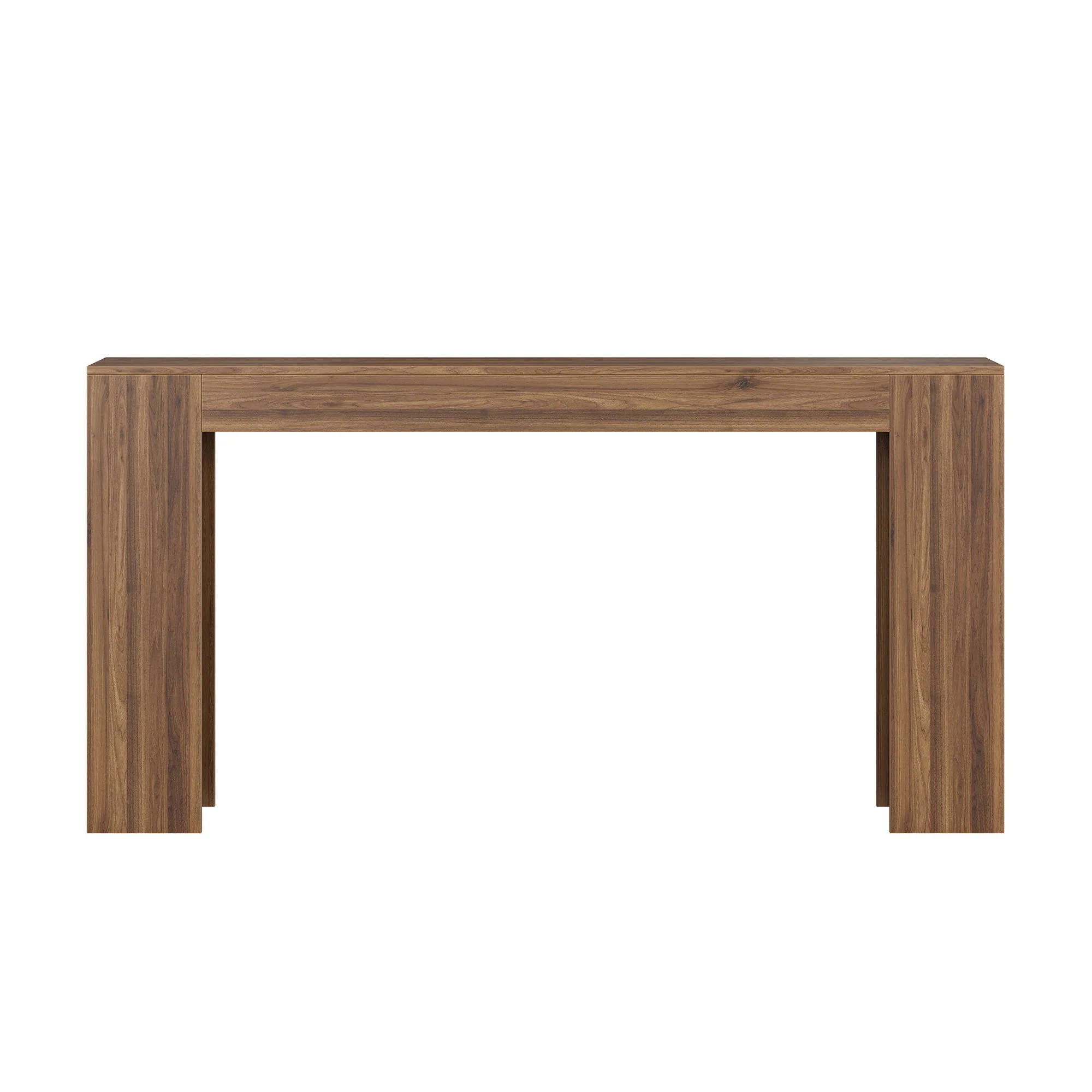 Farmhouse Style Extra Long Walnut Console Table - Image 3