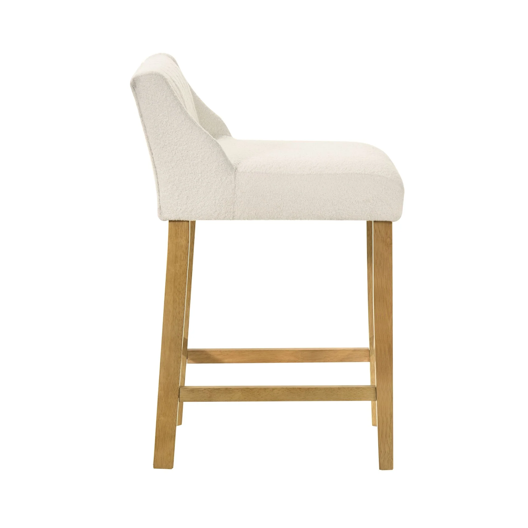 Fauna - Modern Transitional Wood Counter Height Kitchen Bar Stool - Image 16