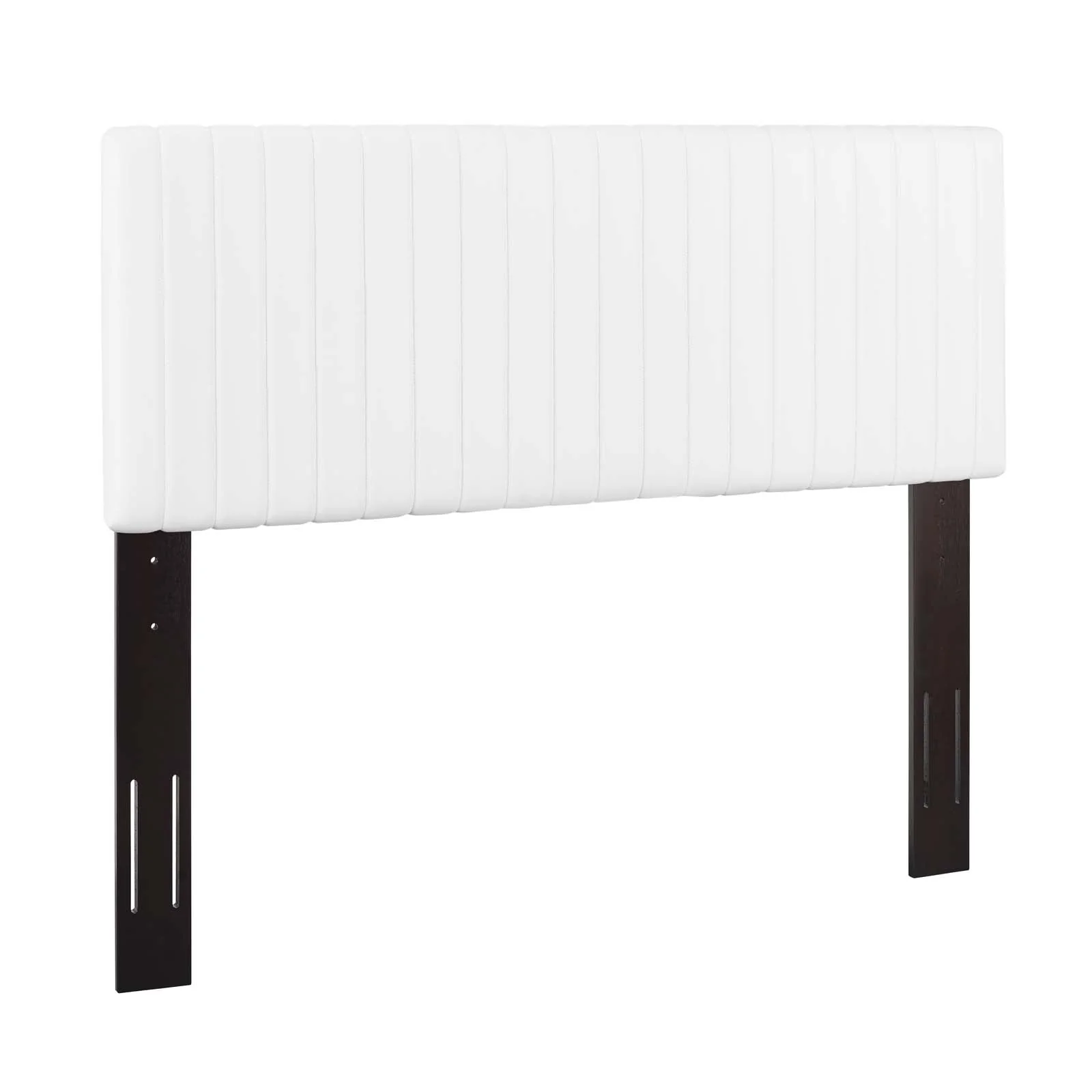 Faux Leather Upholstered Headboard with Channel Tufting - Image 7