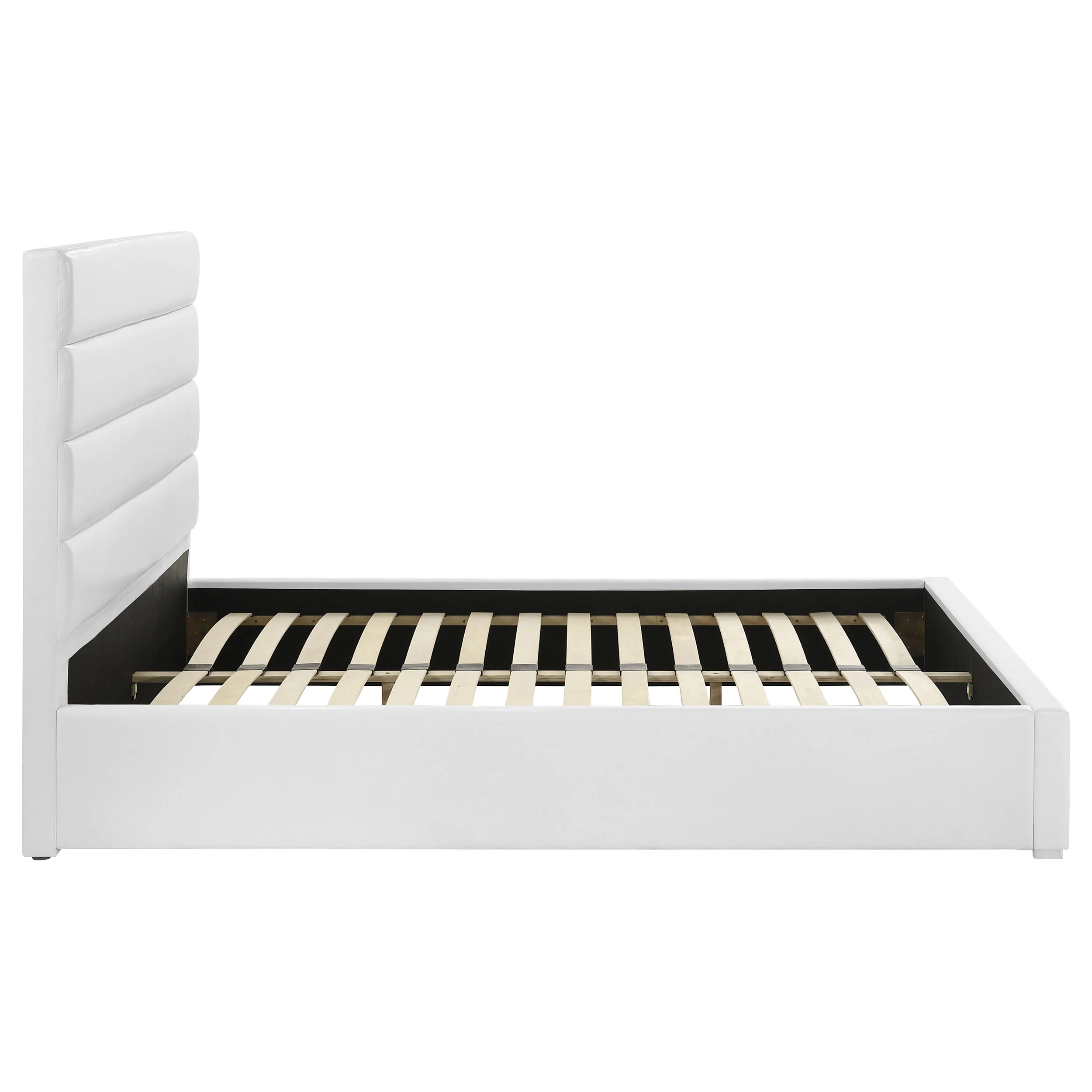 Felicity 53-Inch Upholstered California King Bed, White - Image 7
