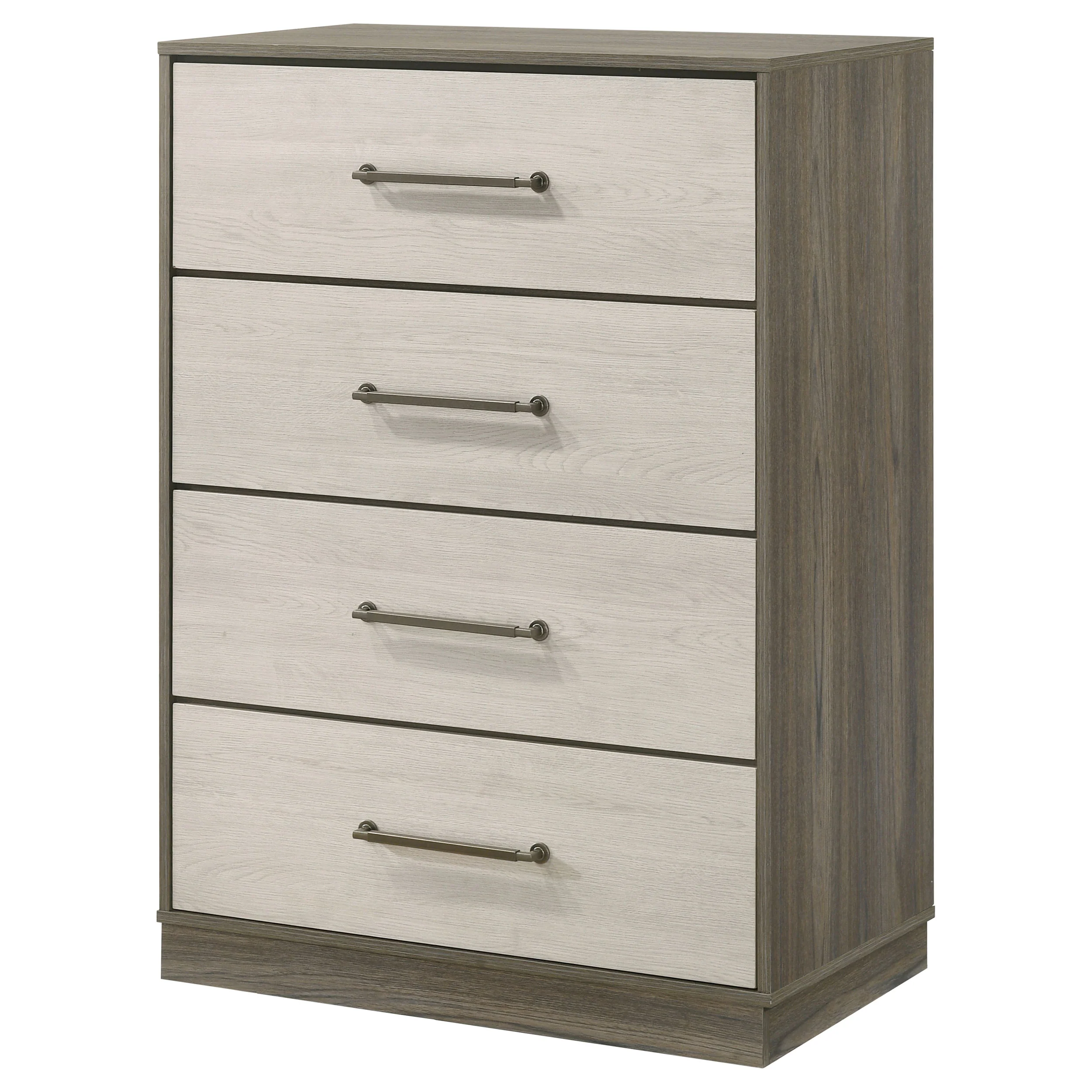 Fenwick 4-Drawer Chest Grey Oak - Image 4
