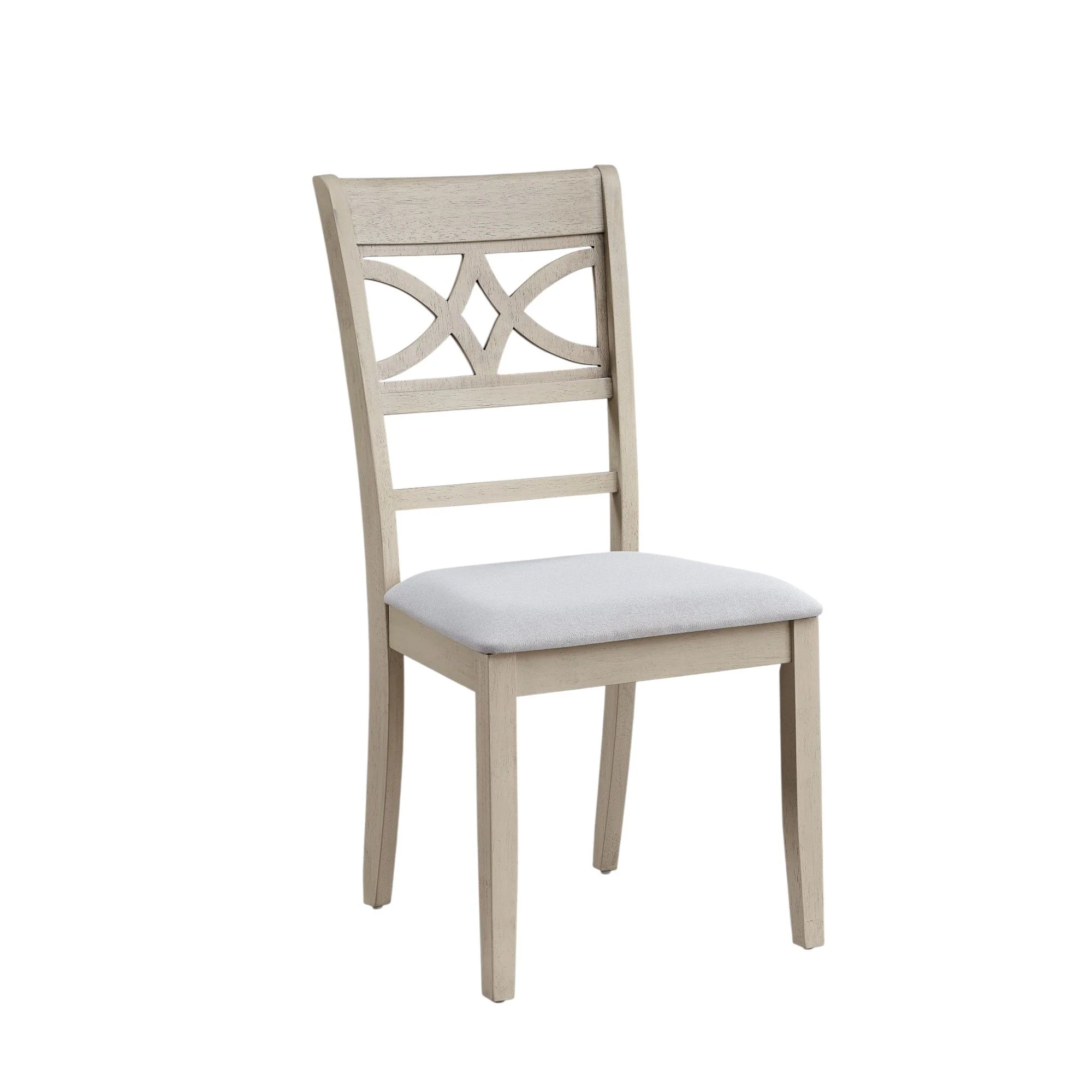 Ferris - 7 Piece Dining Set With Cross Back Chairs And Rectangular Table - Antique White - Image 2